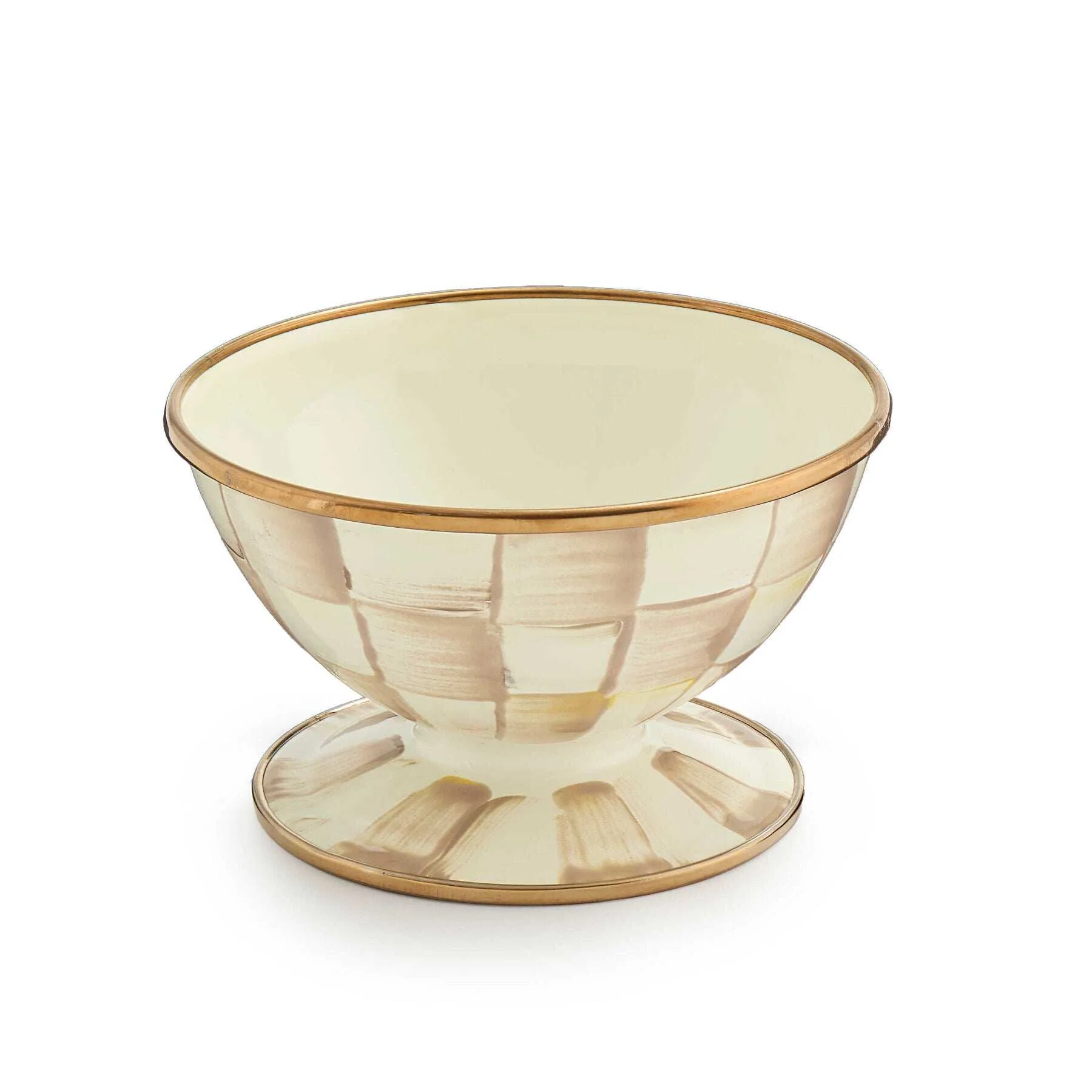 Mocha Check Ice Cream Dish