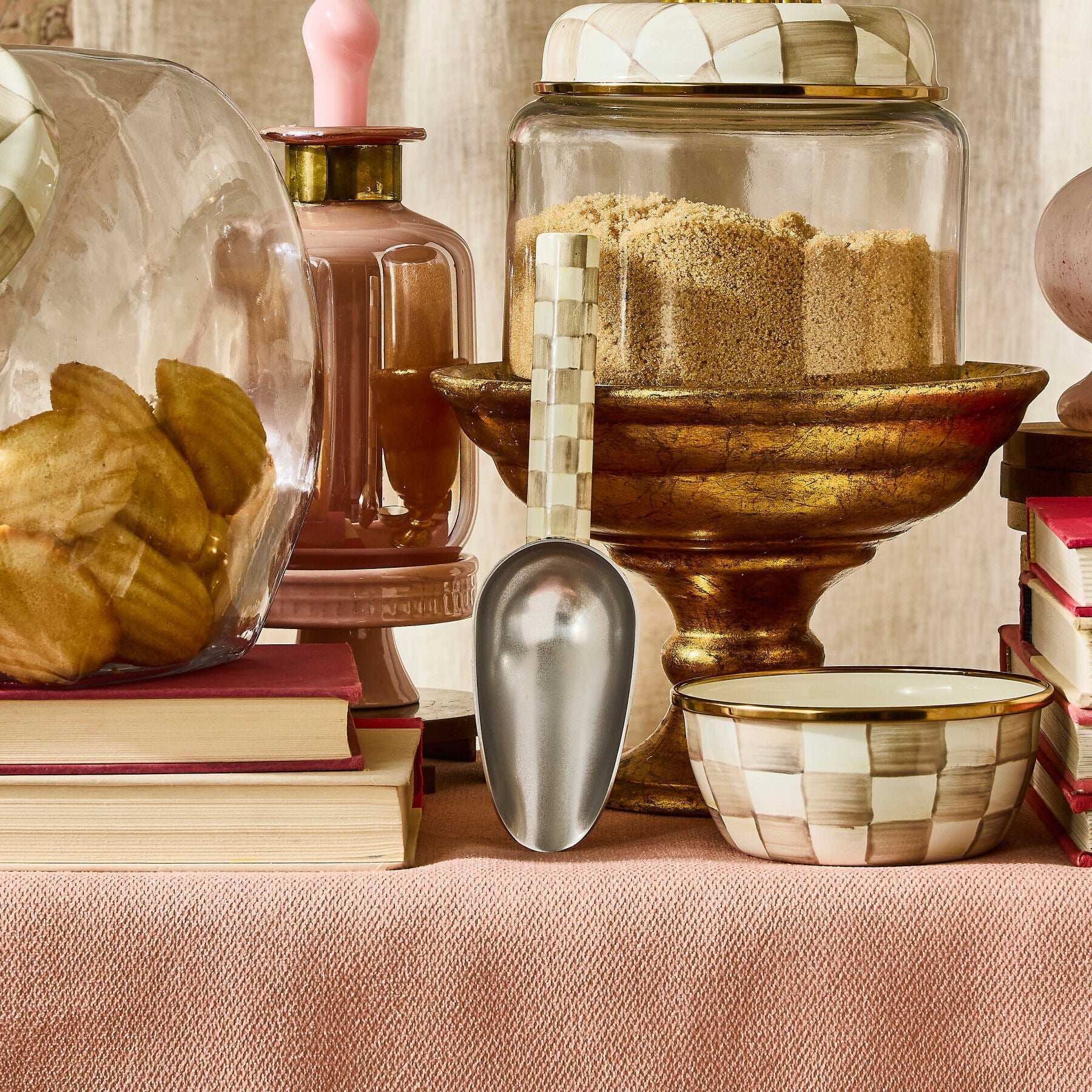 Mocha Check Small Scoop