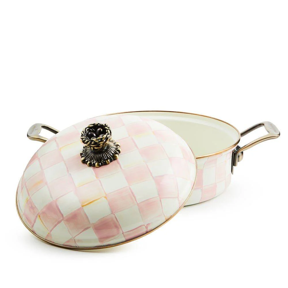 Rosy Check Cookware 3 Qt. Casserole