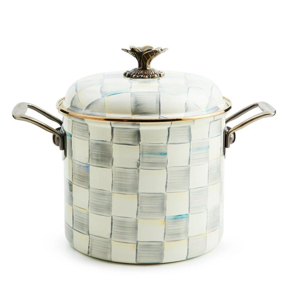 Mackenzie-Childs Sterling Check Stockpot