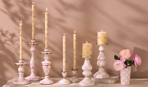Enamel Dinner Candlestick Holder - Set of 4 pcs