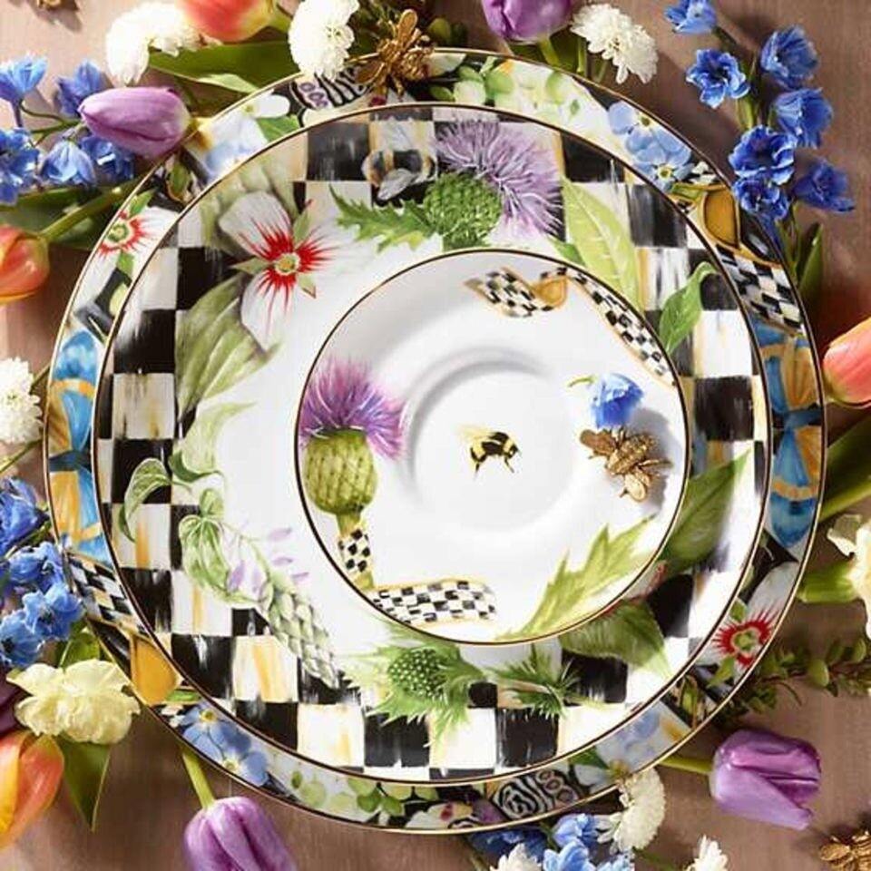 Thistle & Bee Charger by Mackenzie-Childs