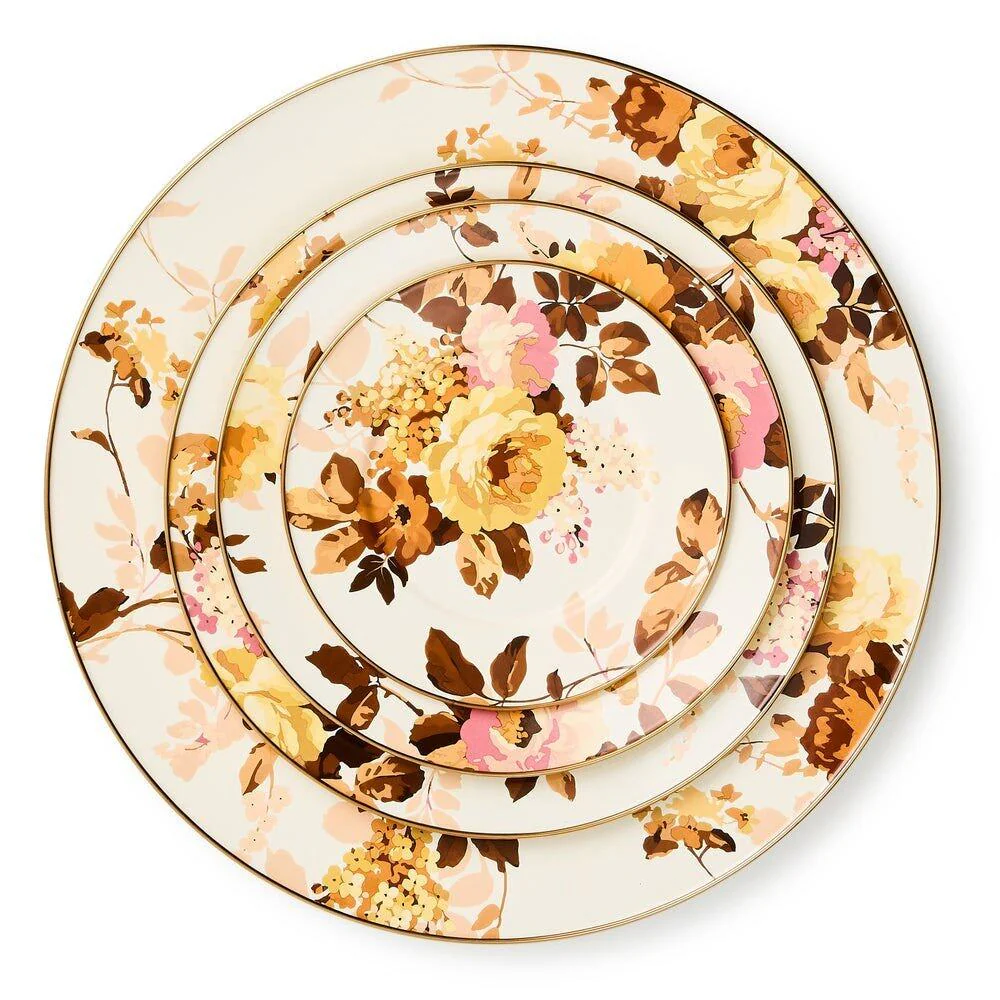 Mackenzie-Childs Wild Rose Enamel Serving Platter