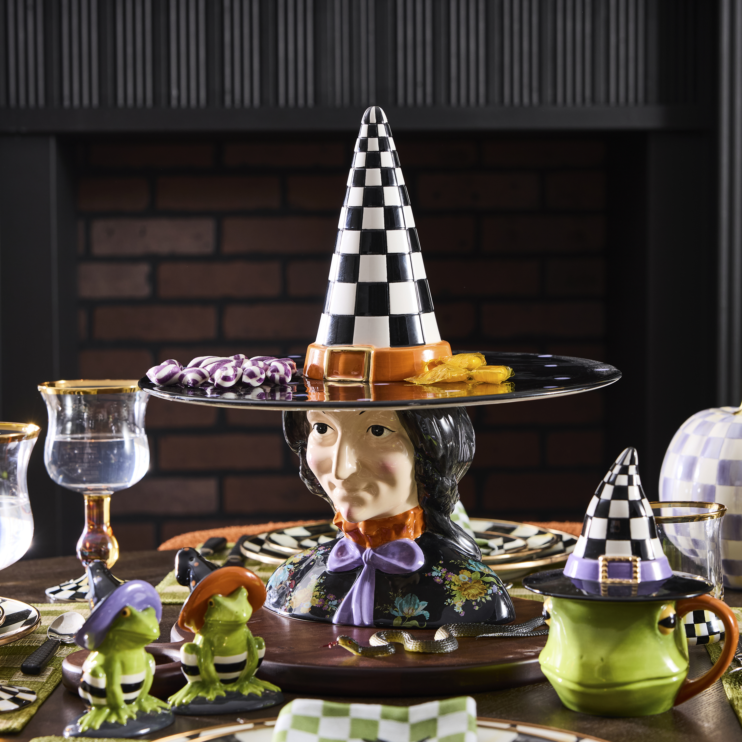 Greta Witch Ceramic Serving Stand