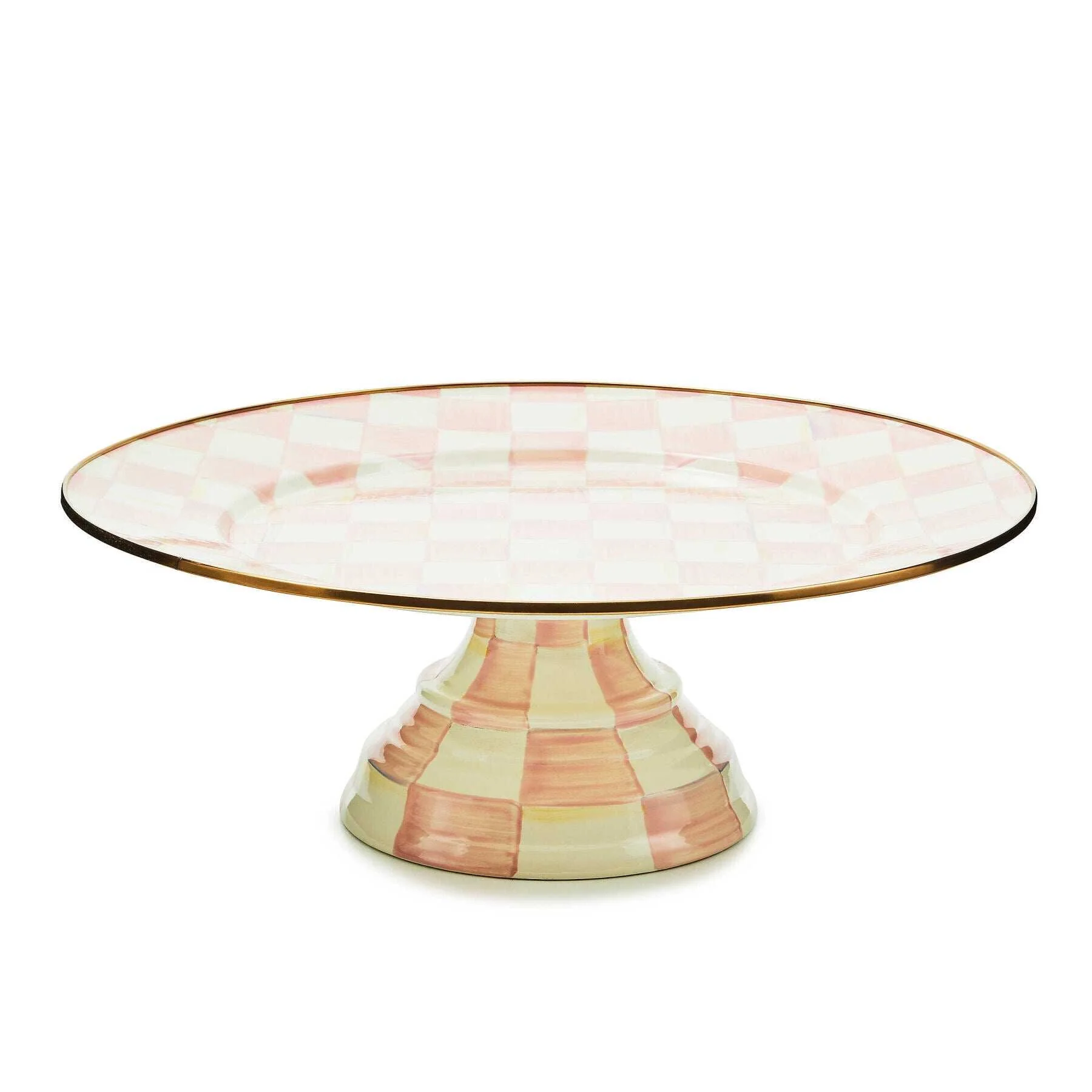 Rosy Check Large Pedestal Platter