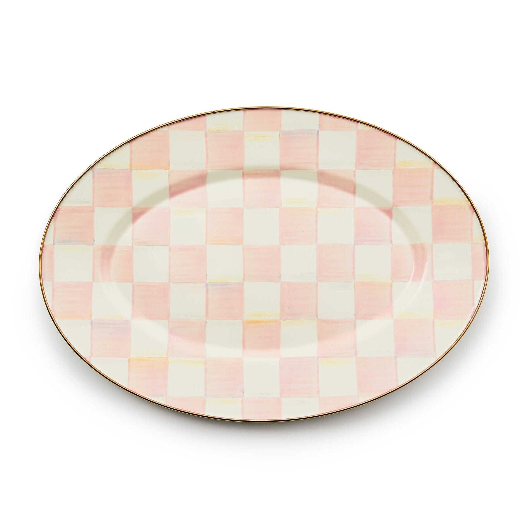 Rosy Check Small Oval Platter