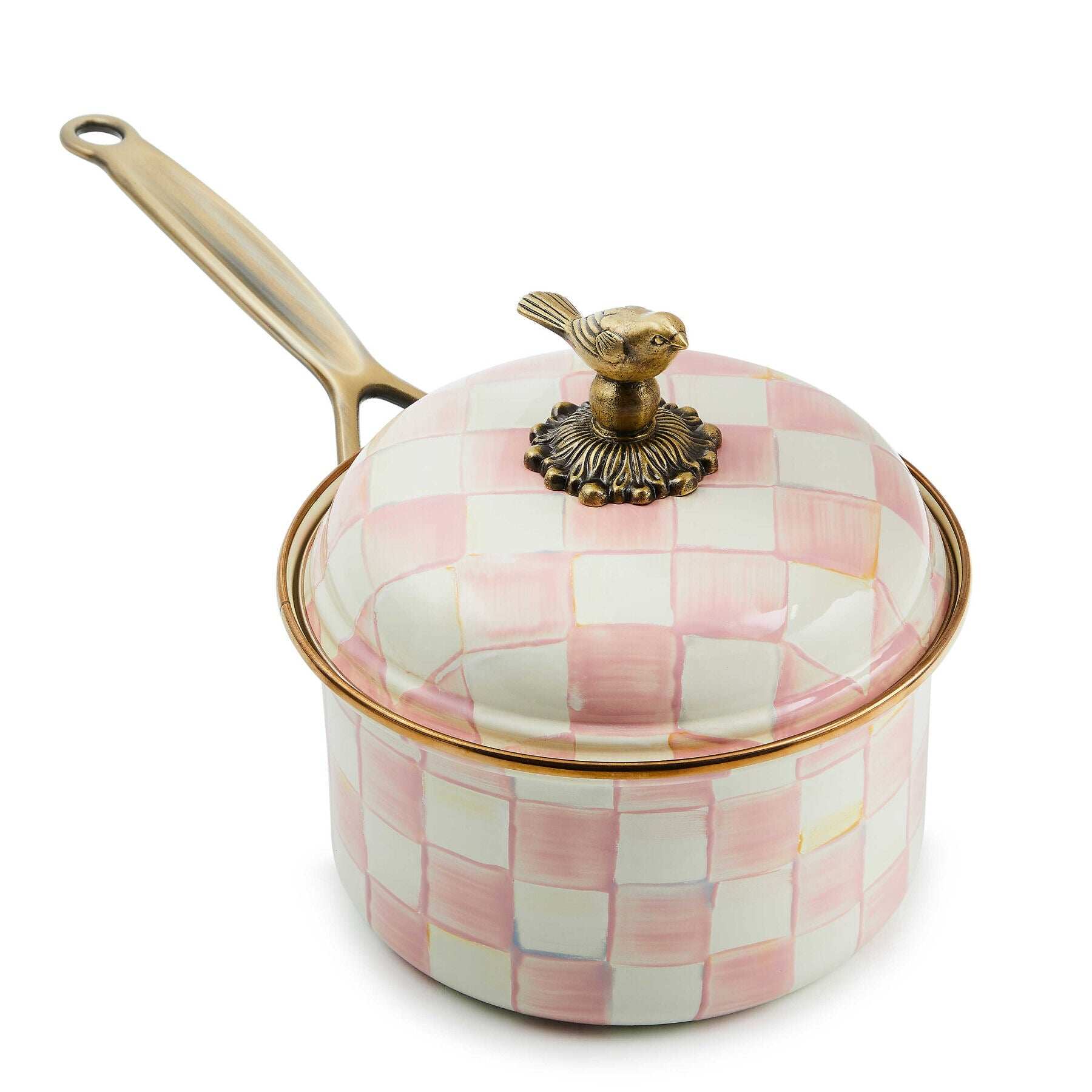 Rosy Check 2.5 Quart Saucepan