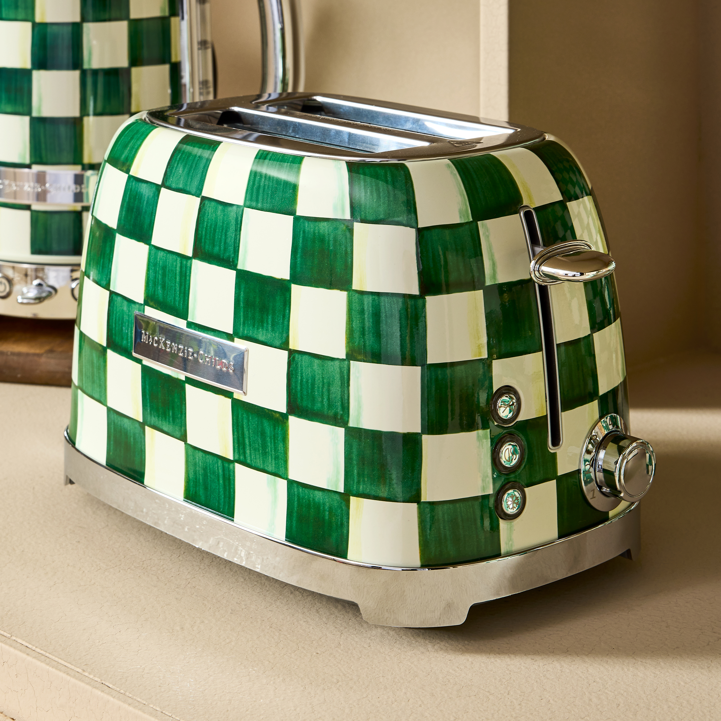 Emerald Check 2-Slice Toaster