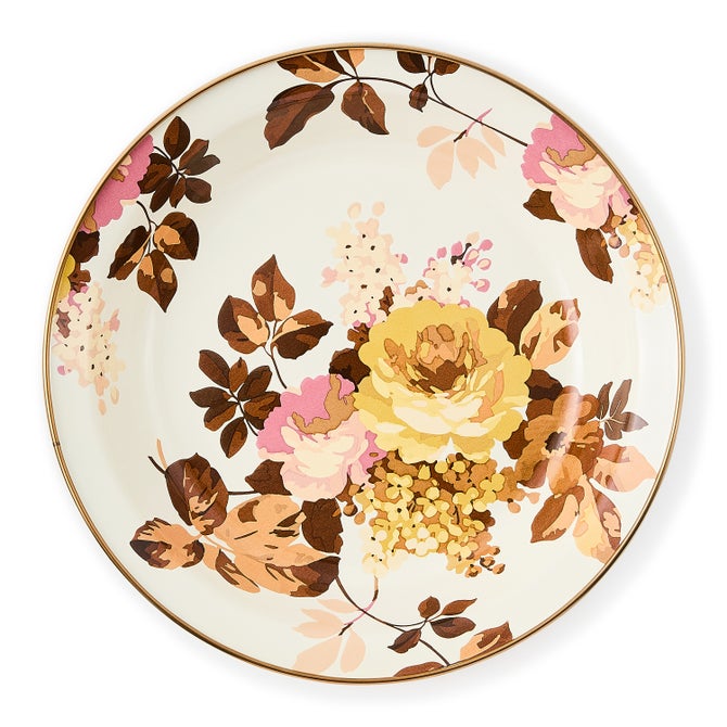 Wild Rose White Pie Plate