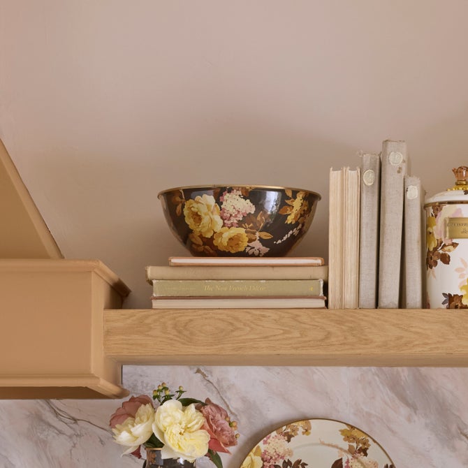 Wild Rose Brown Medium Everyday Bowl