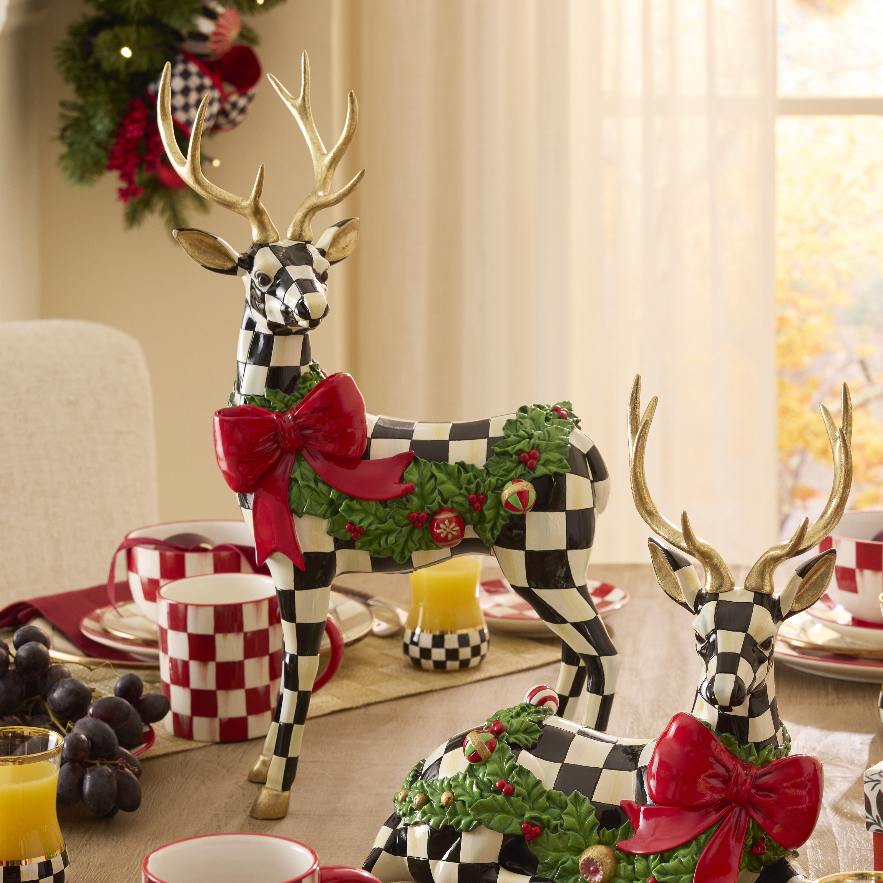 Holly Check Standing Deer