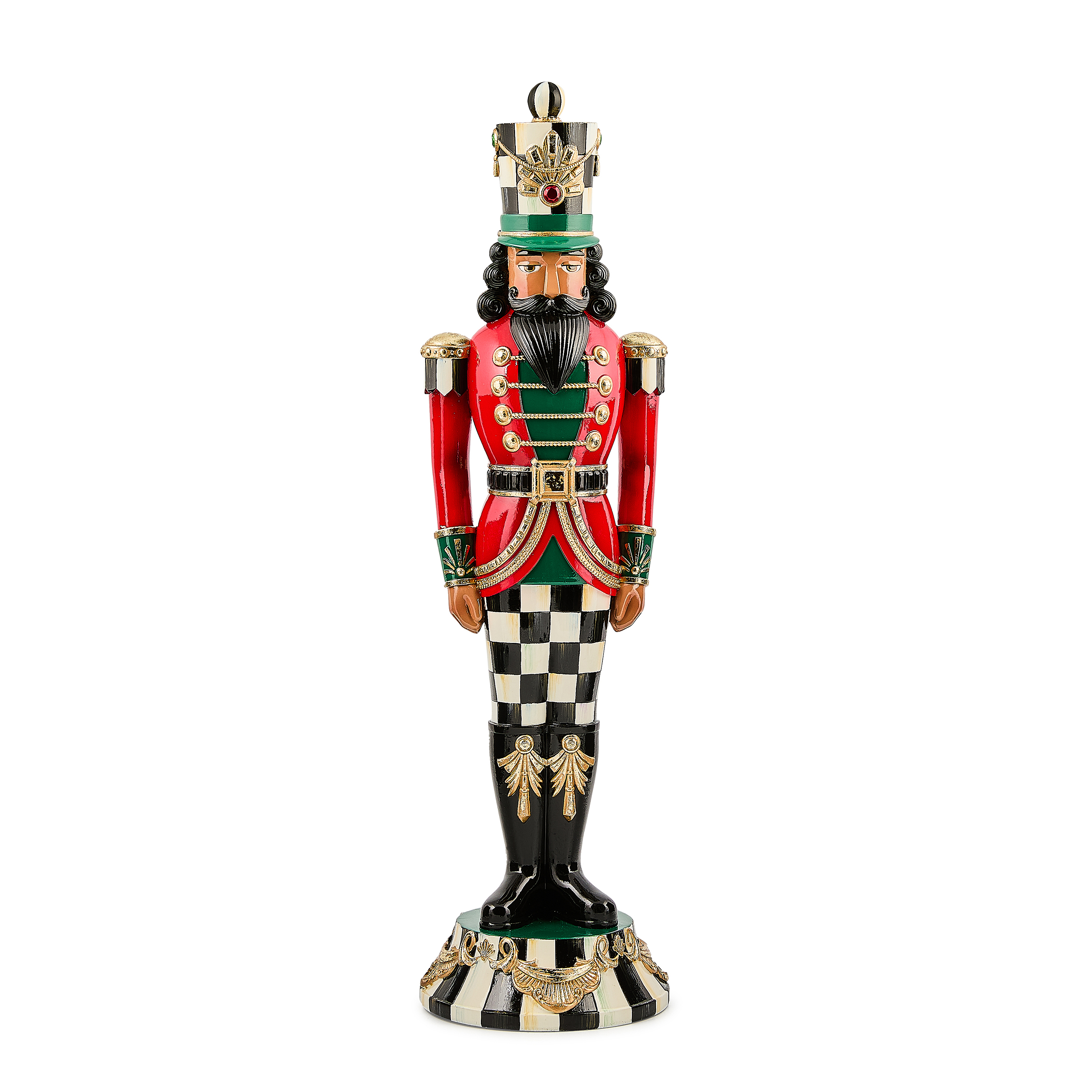 Courtly Classic Resin Black Nutcracker