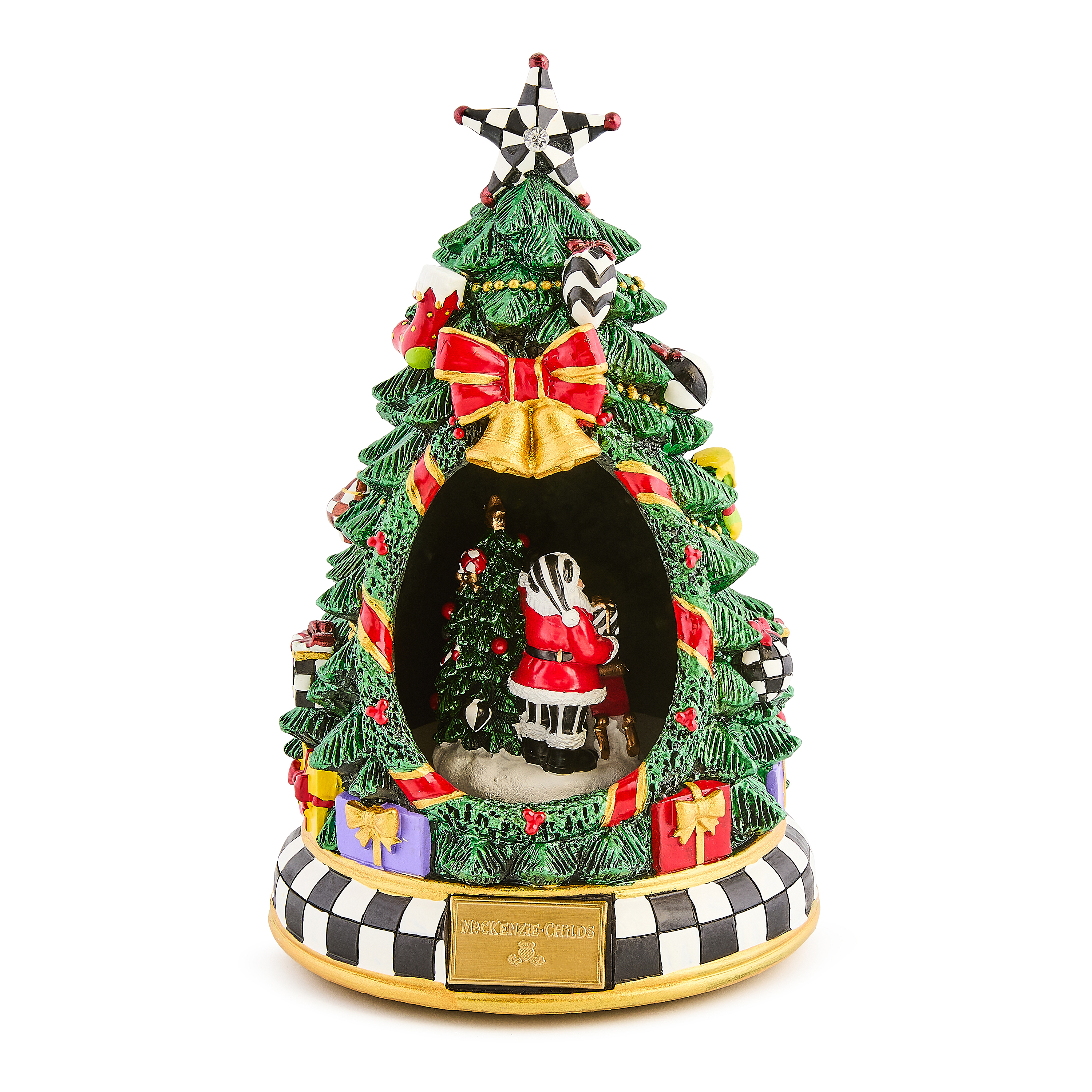 Courtly Christmas Tree & Santa Musical Display