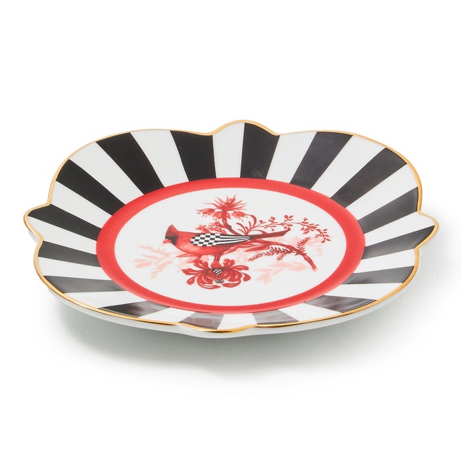 Cardinal Toile Bread & Butter Plate