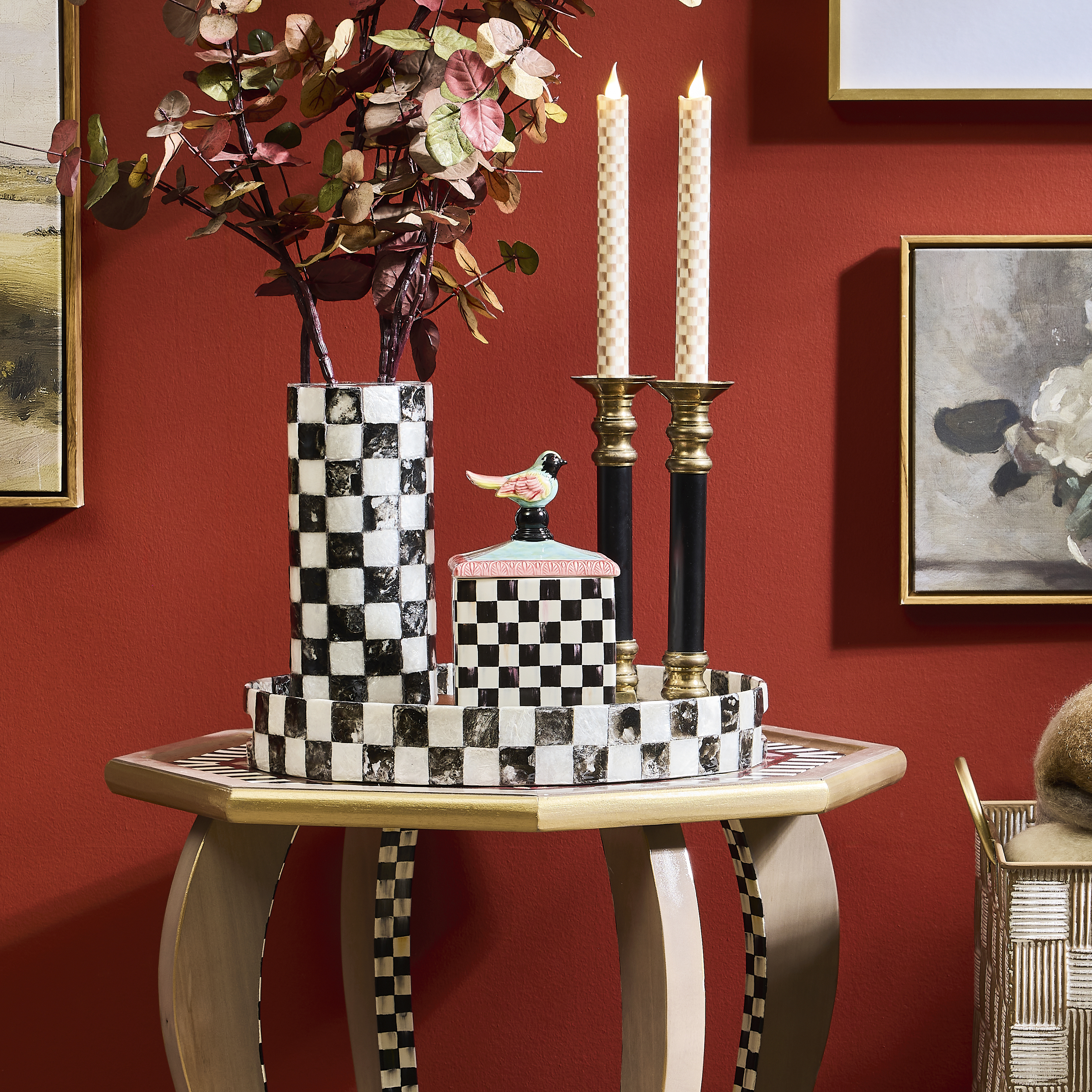 Courtly Check Birdy Trinket Box