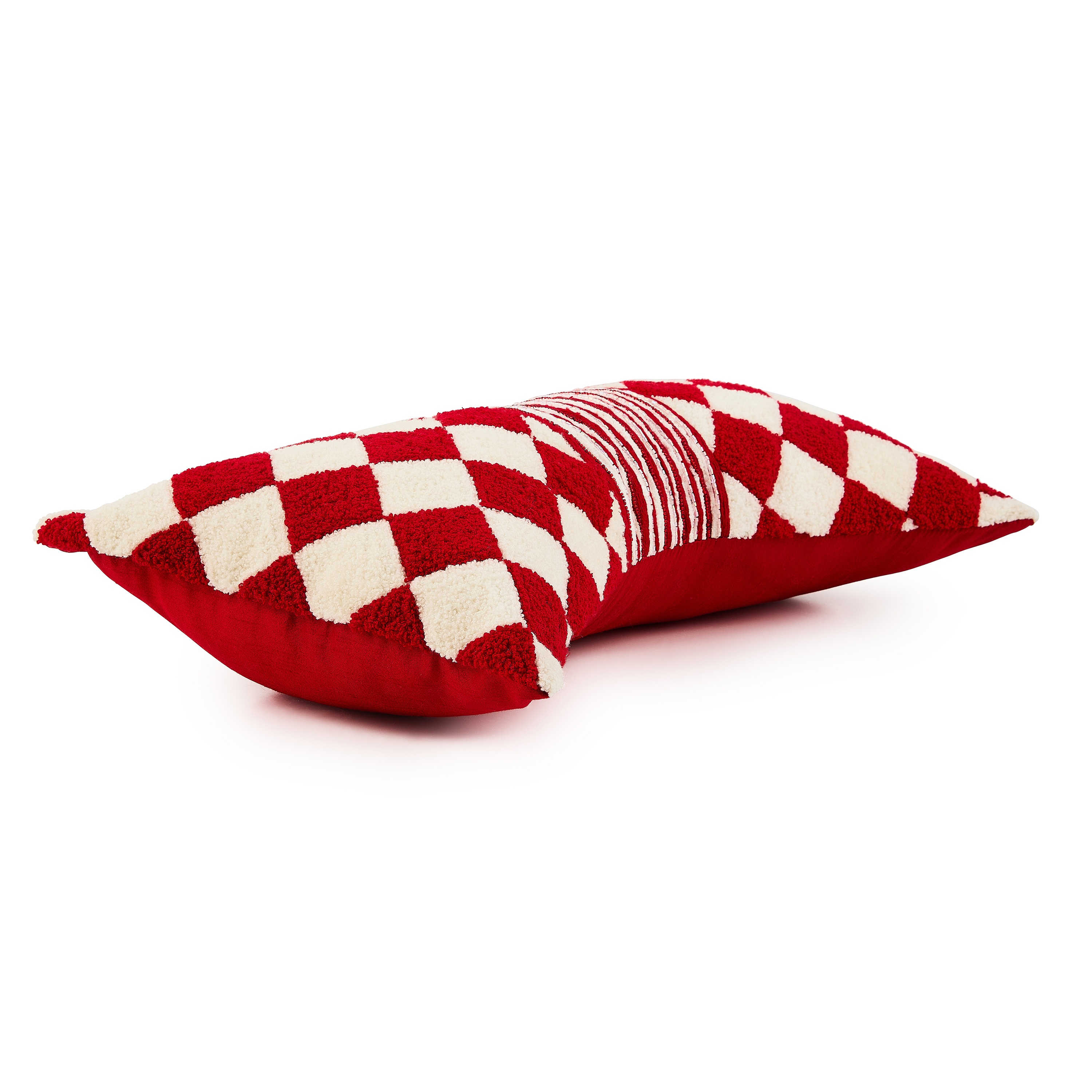 Red Diamond Bow Pillow