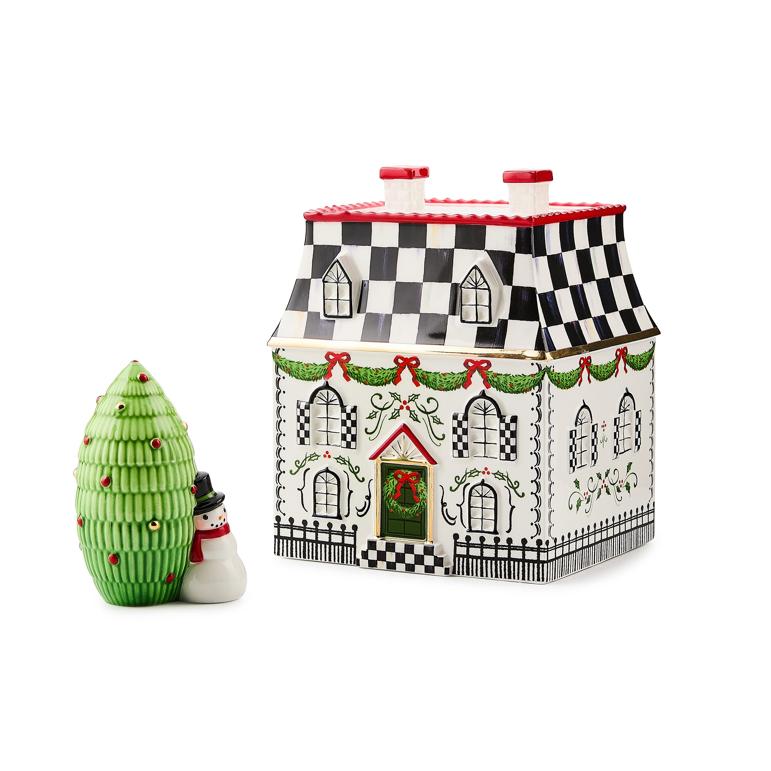 Holly Village Illuminated Ceramic Villa