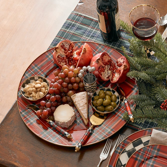 Tartastic Enamel Serving Platter - Red