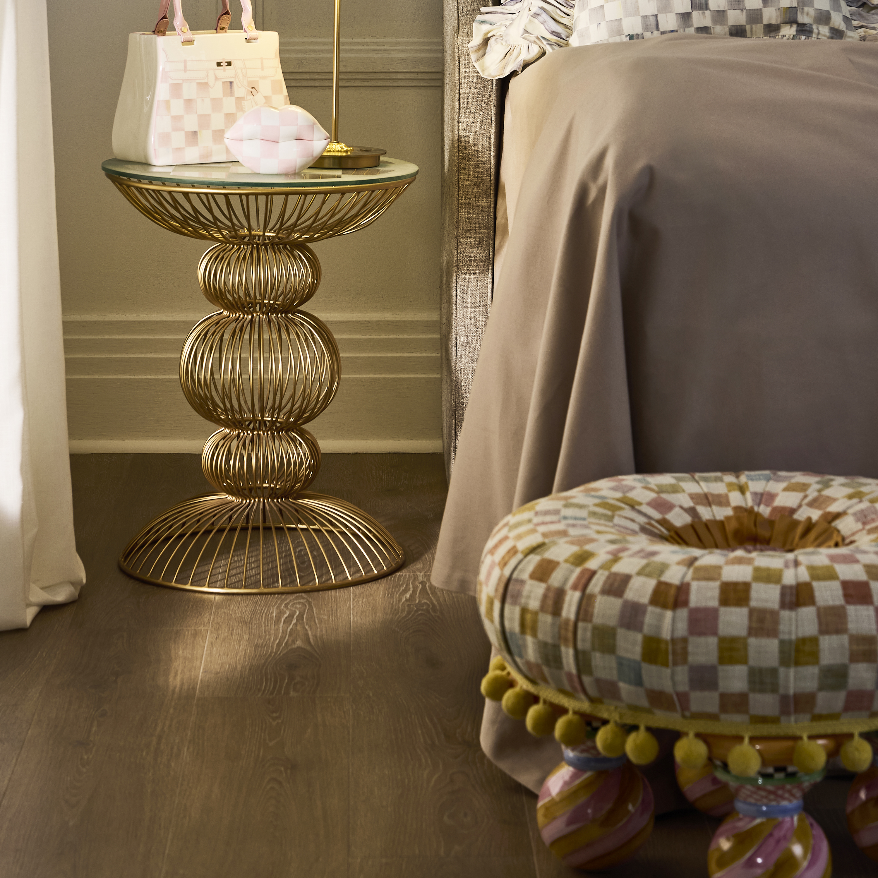 Confetti Check Tuffet