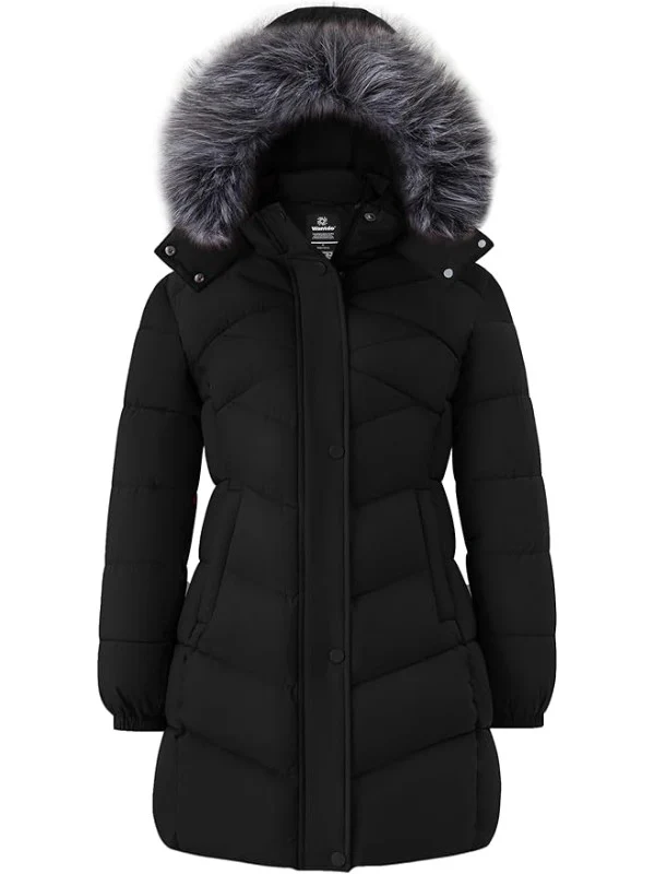Women's Long Winter Coat Waterproof Warm Quilted Puffer Jacket