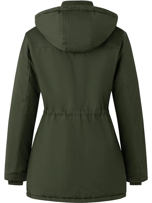 Women's Winter Coat With Detachable Hood Cotton Padded Parka City III