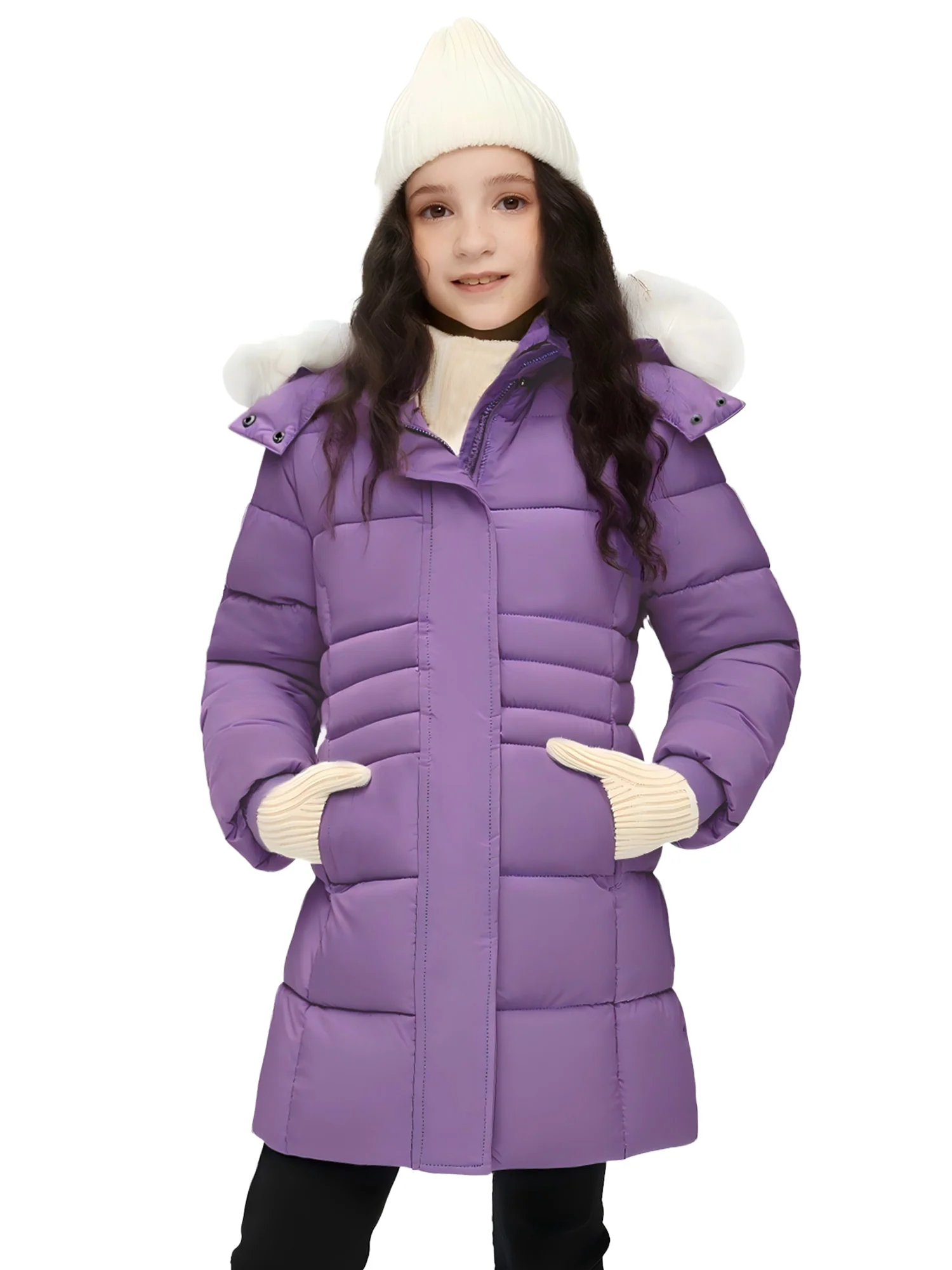 Wantdo Girl's Winter Coat Puffer Jacket Packable Winter Jacket Waterproof Coat