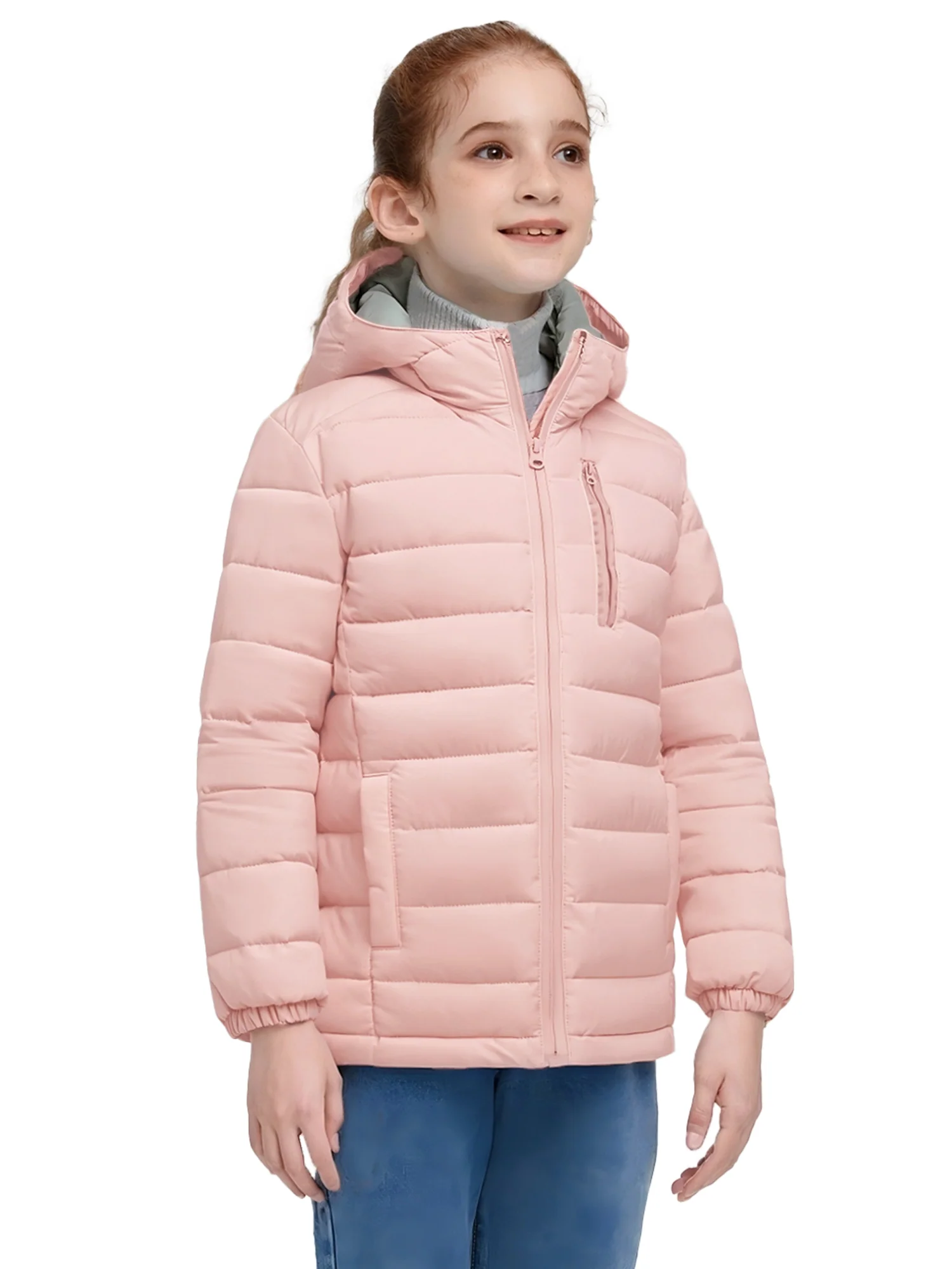 Wantdo girls lightweight winter coat hooded puffer jacket