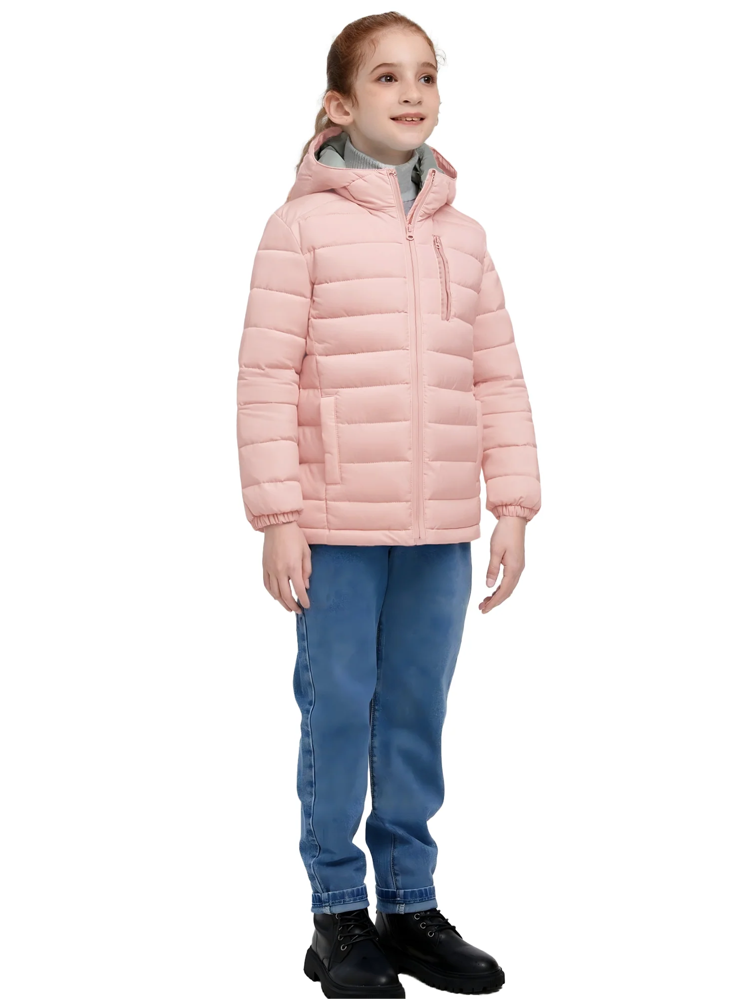 Wantdo girls lightweight winter coat hooded puffer jacket