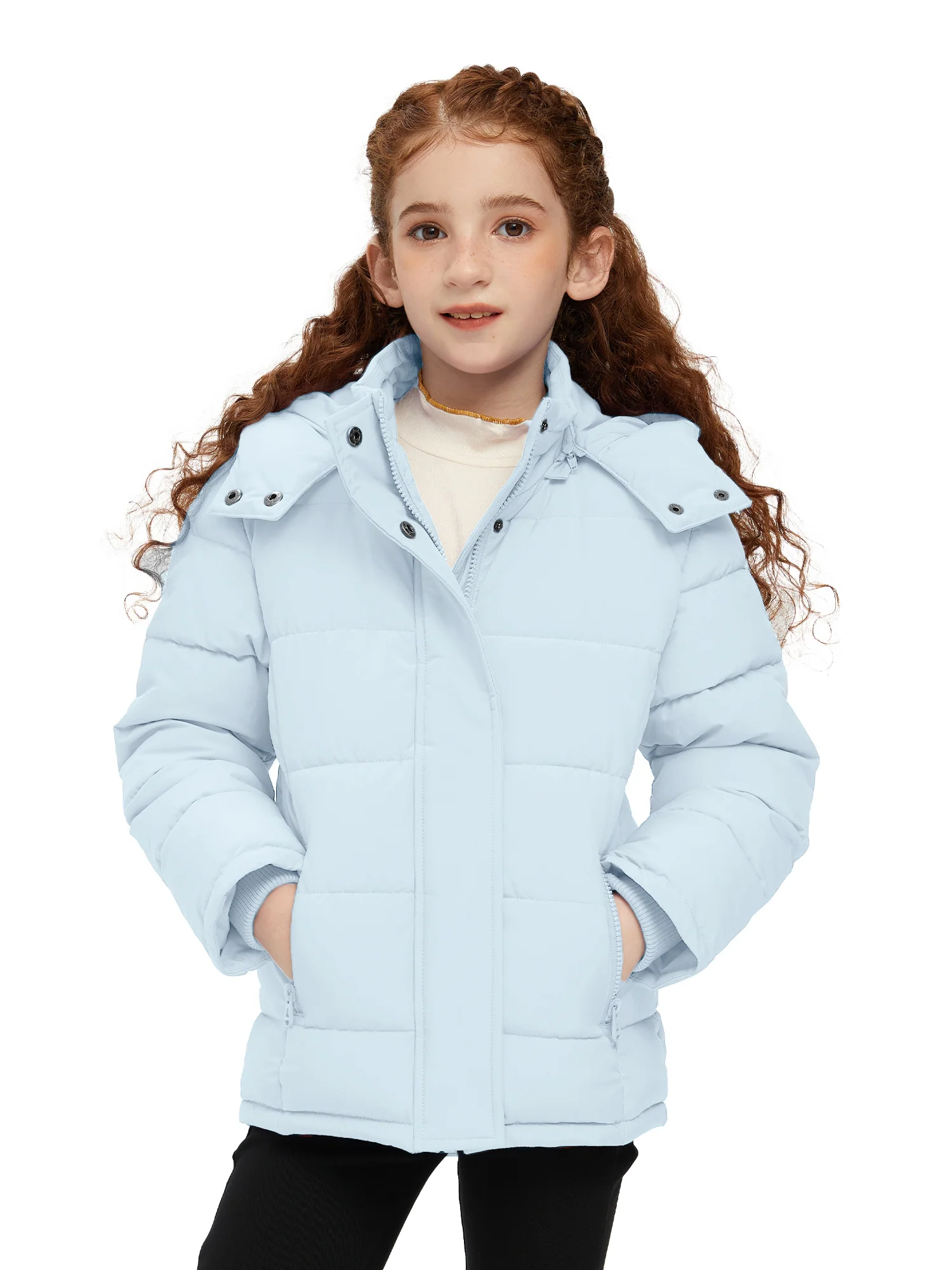 Wantdo Girls' Winter Coat Warm Thicken Winter Jacket Hooded Puffer Jacket