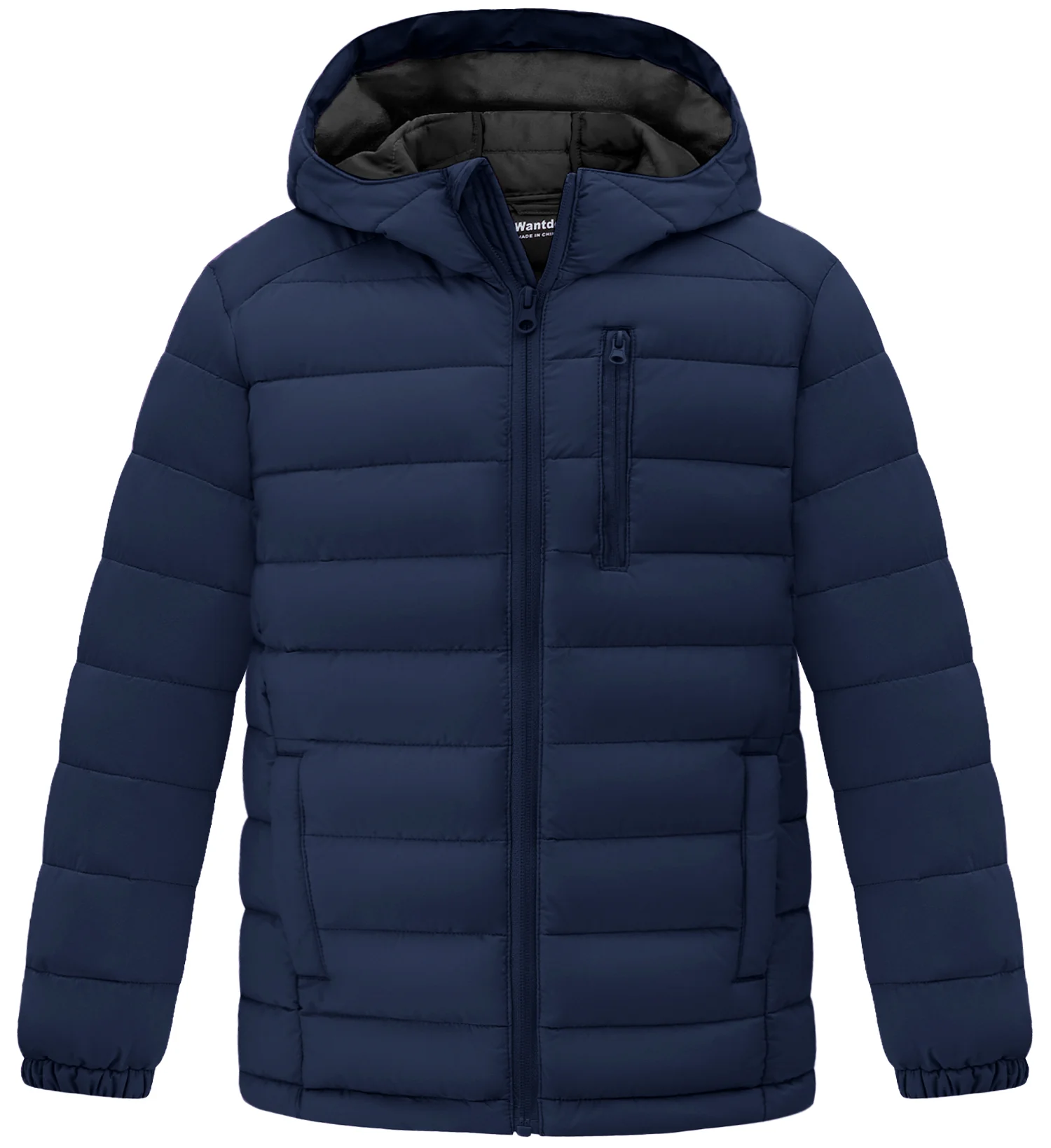 Wantdo Boy's Winter Jacket Quilted Winter Jacket Packable Puffer Coat