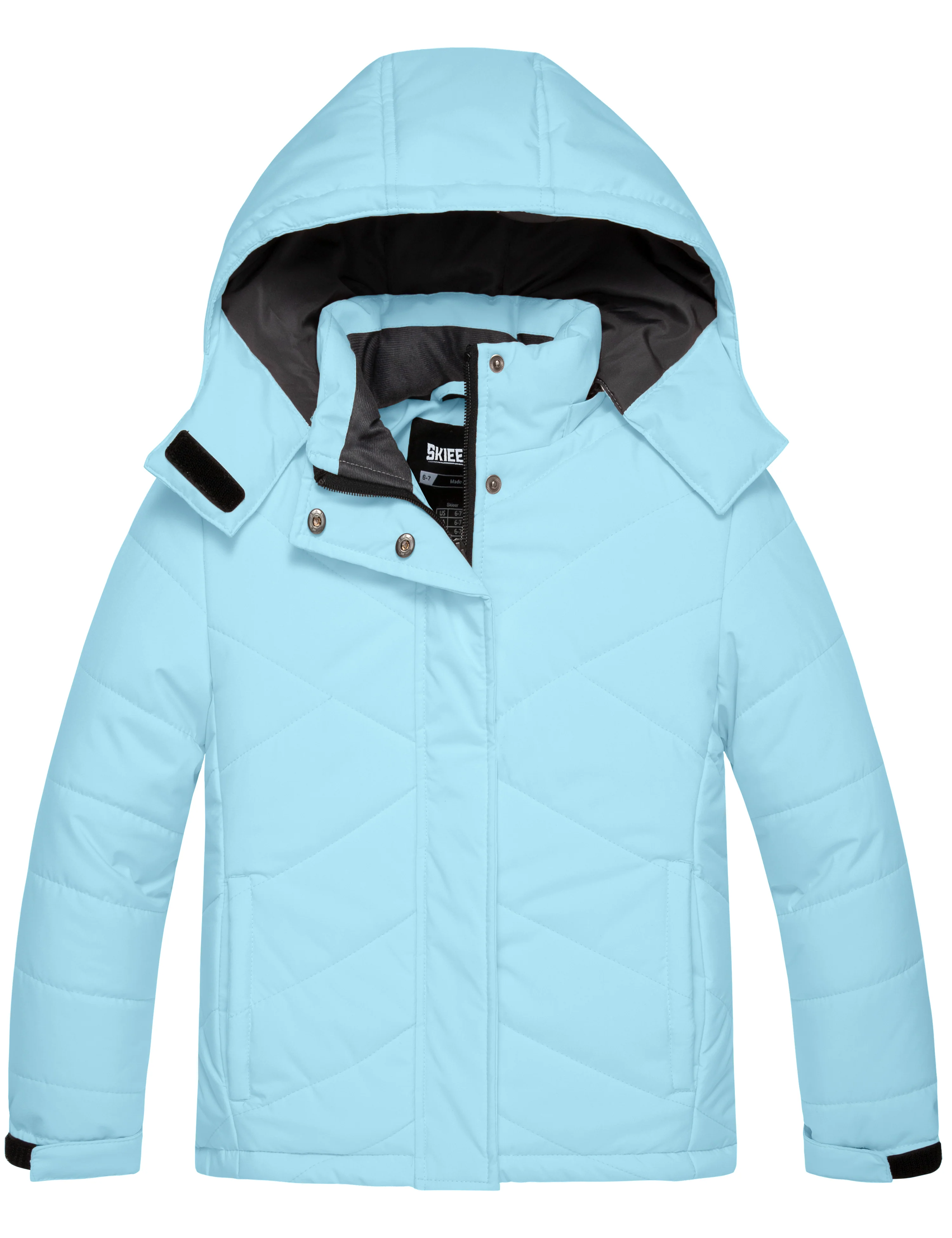 Skieer Girl's Winter Jacket Thick Fleece Lined Parka