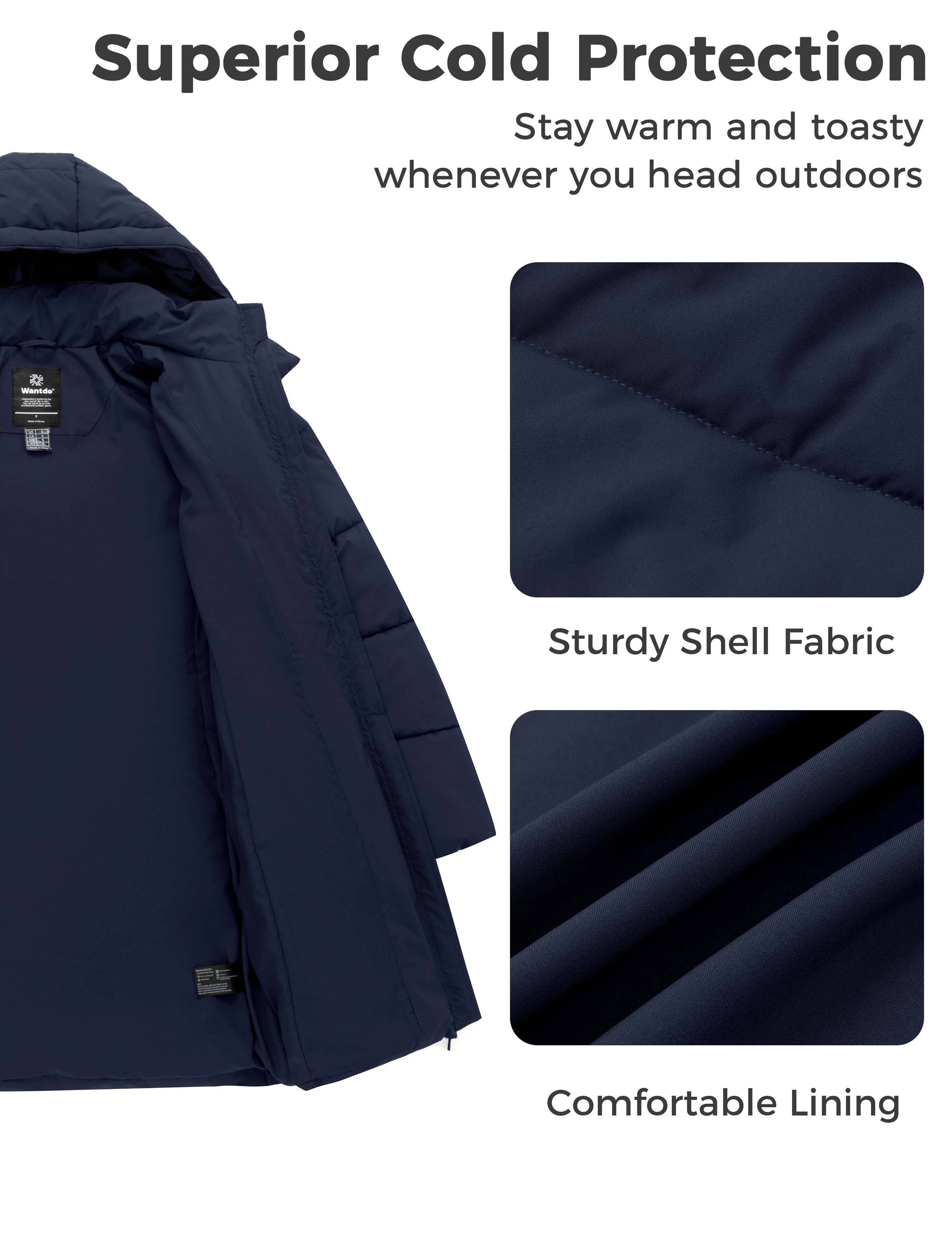 Wantdo Women's Warm Winter Coat Thicken Puffer Jacket