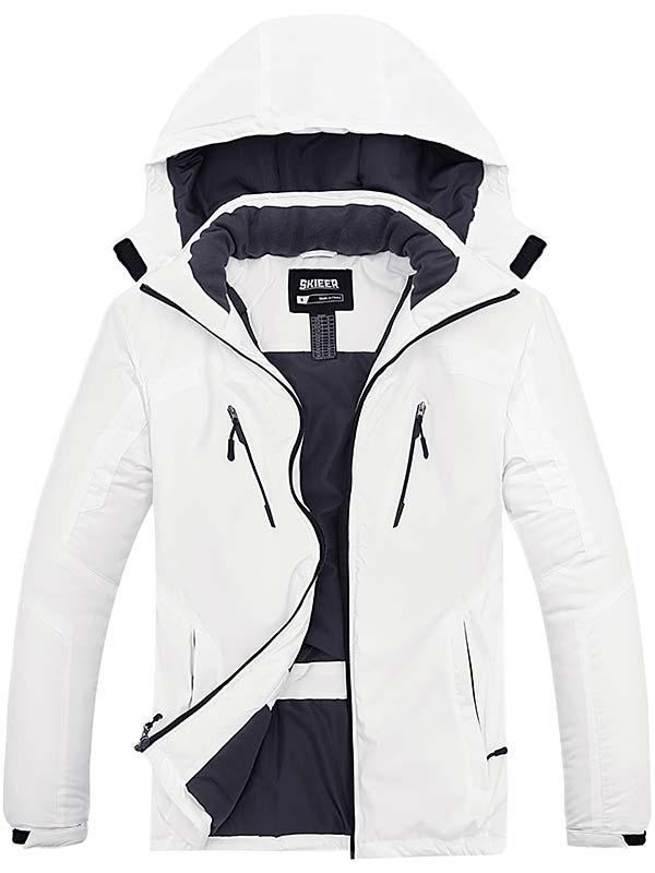 Skieer Men's Ski Jacket Waterproof Winter Snow Coat Windproof Snowboarding Jackets Warm Raincoat