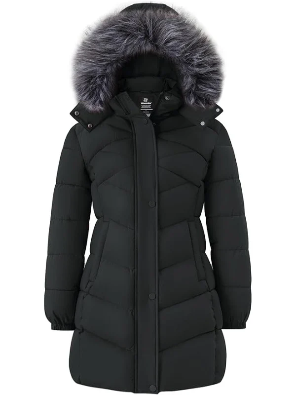Women's Long Winter Coat Waterproof Warm Quilted Puffer Jacket