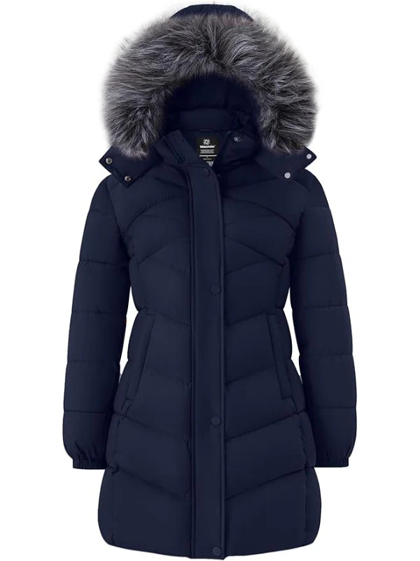 Women's Long Winter Coat Waterproof Warm Quilted Puffer Jacket