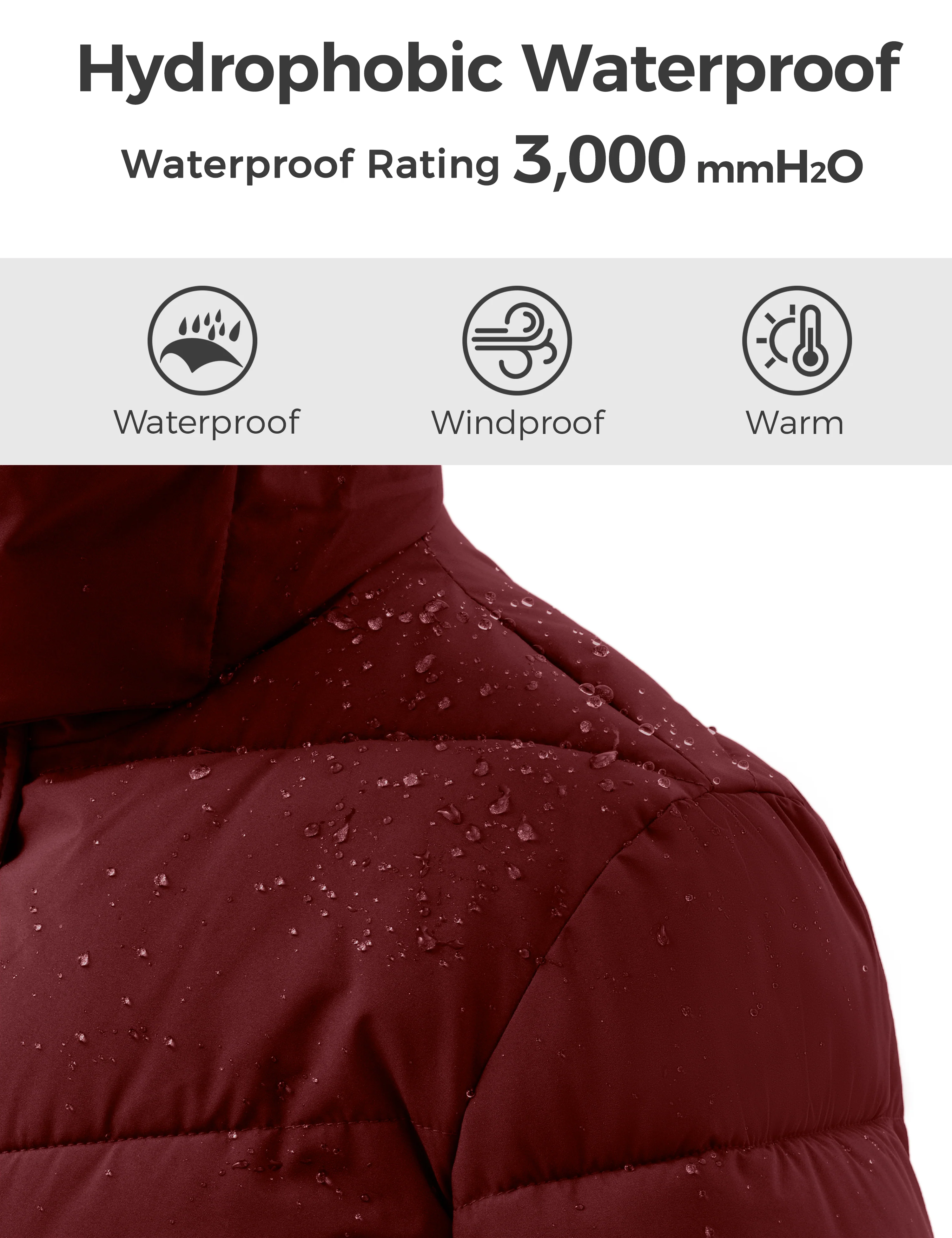 Wantdo Women's Warm Winter Coat Long Puffer Jacket