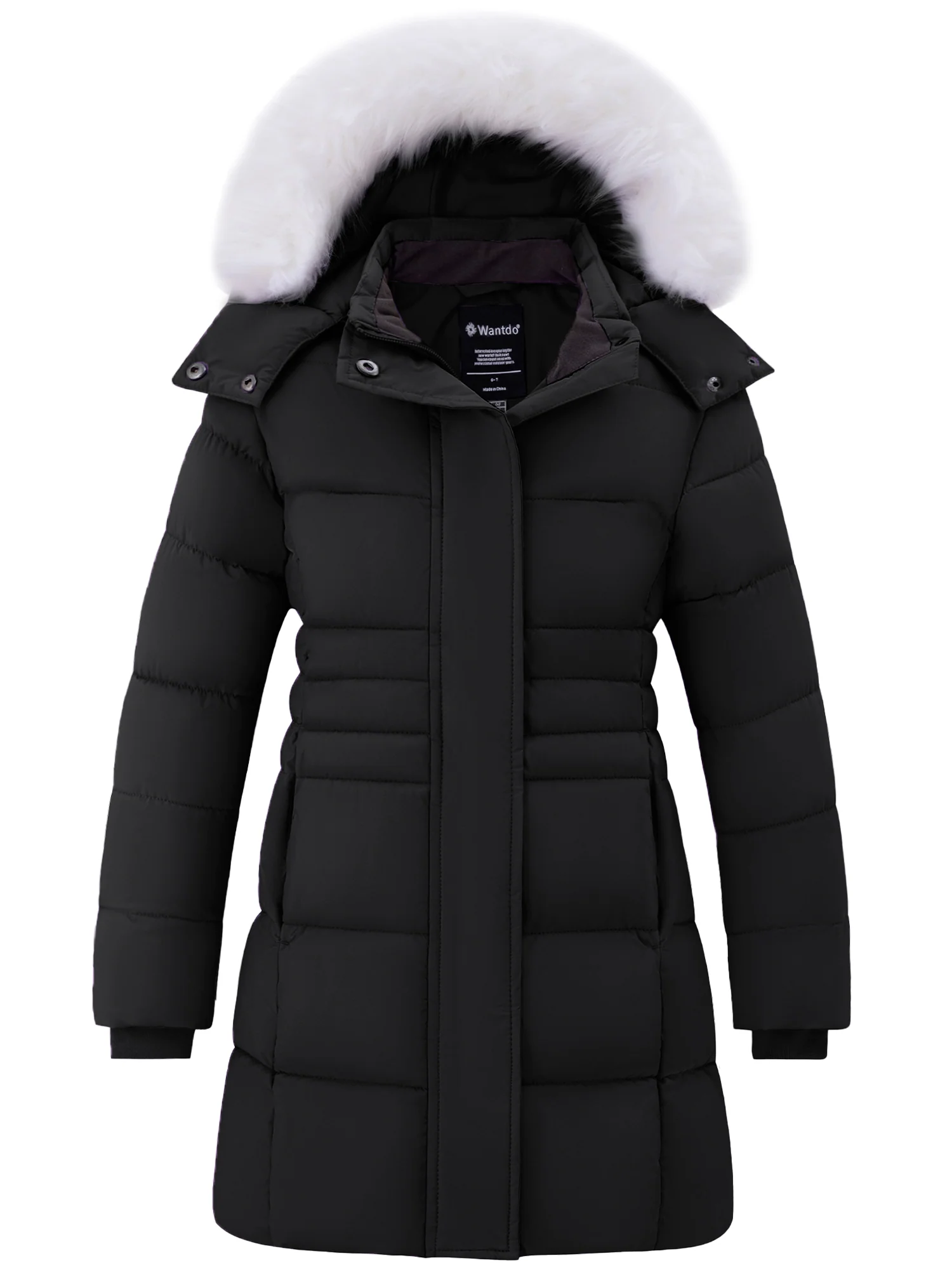 Wantdo Girl's Winter Coat Puffer Jacket Packable Winter Jacket Waterproof Coat