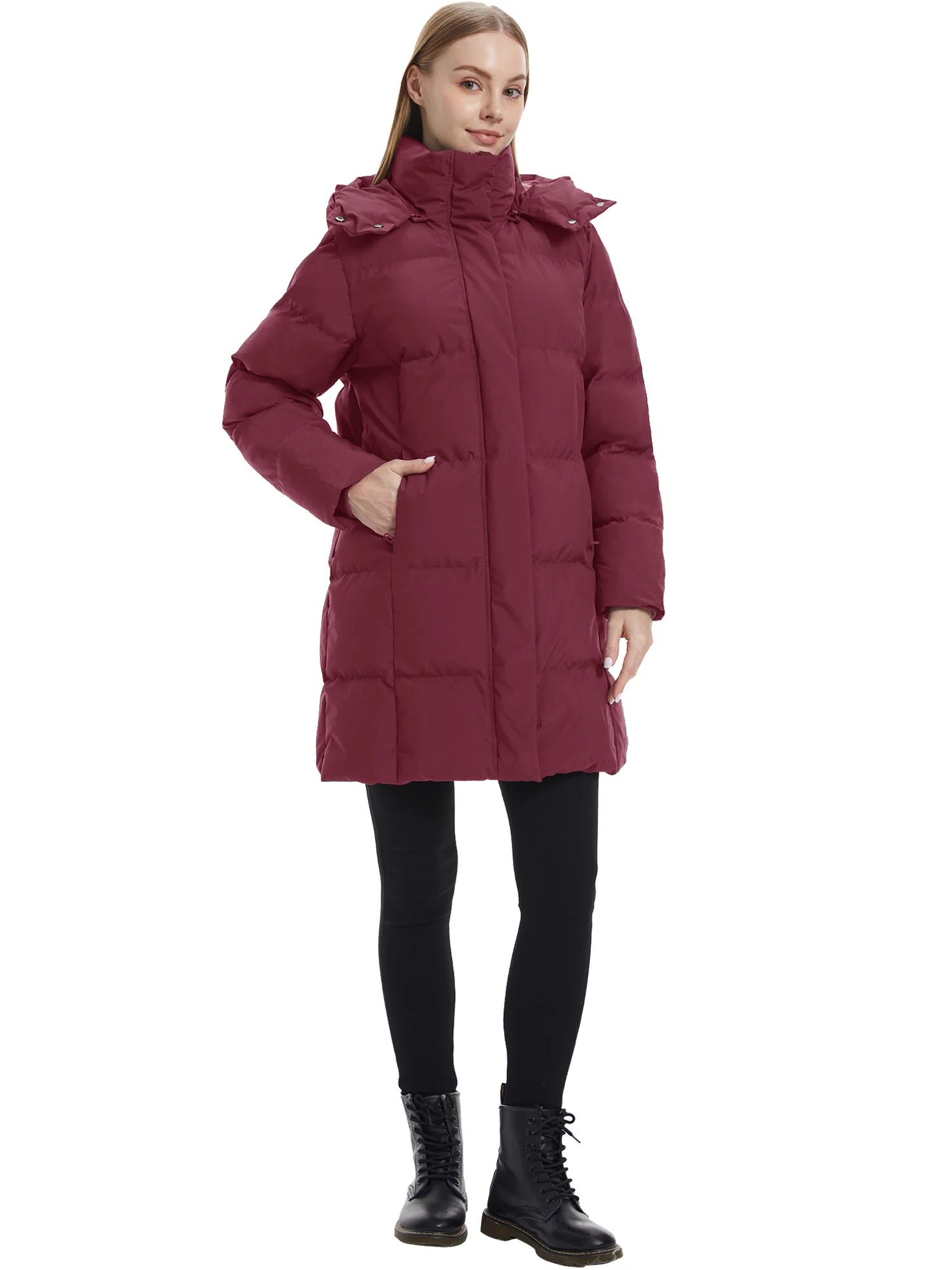 Wantdo Women's Hooded Puffer Jacket Warm Winter Coat Quilted Winter Outerwear
