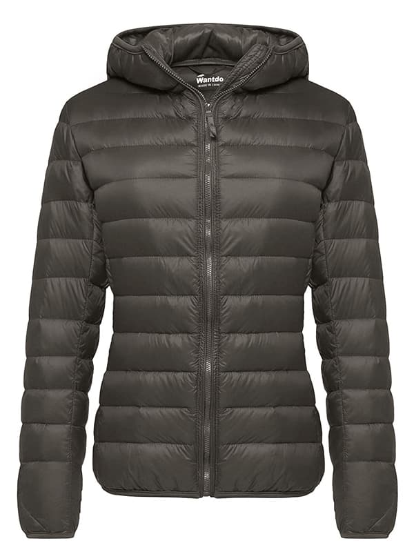 Women's Packable Down Jacket Ultra Lightweight Puffer Coat Short With Hood ThermoLite I