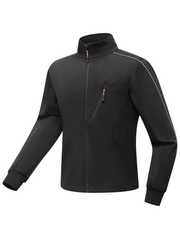 Men's Waterproof Fleece Jacket Running Jacket Windproof Warm Coat