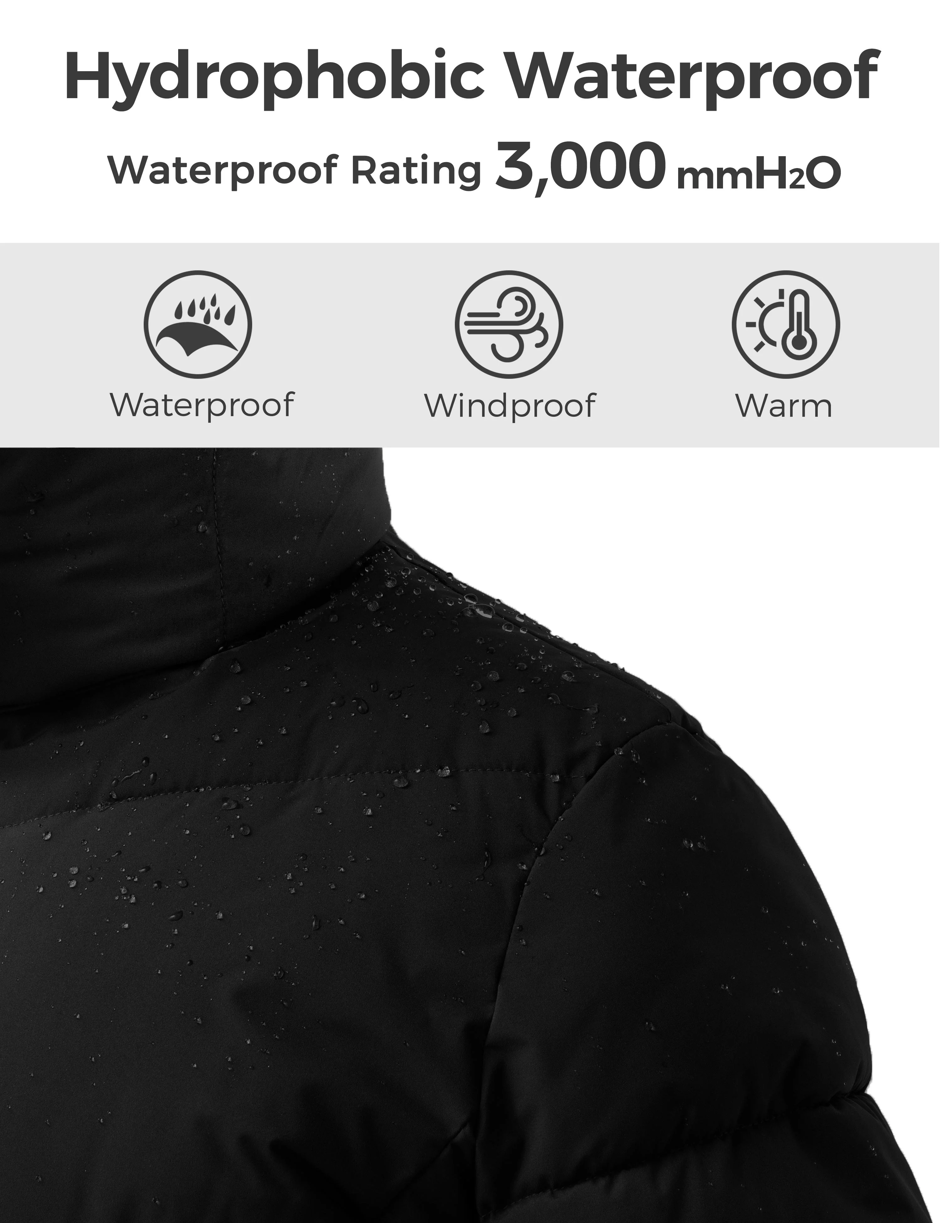 Wantdo Women's Warm Winter Coat Thicken Puffer Jacket