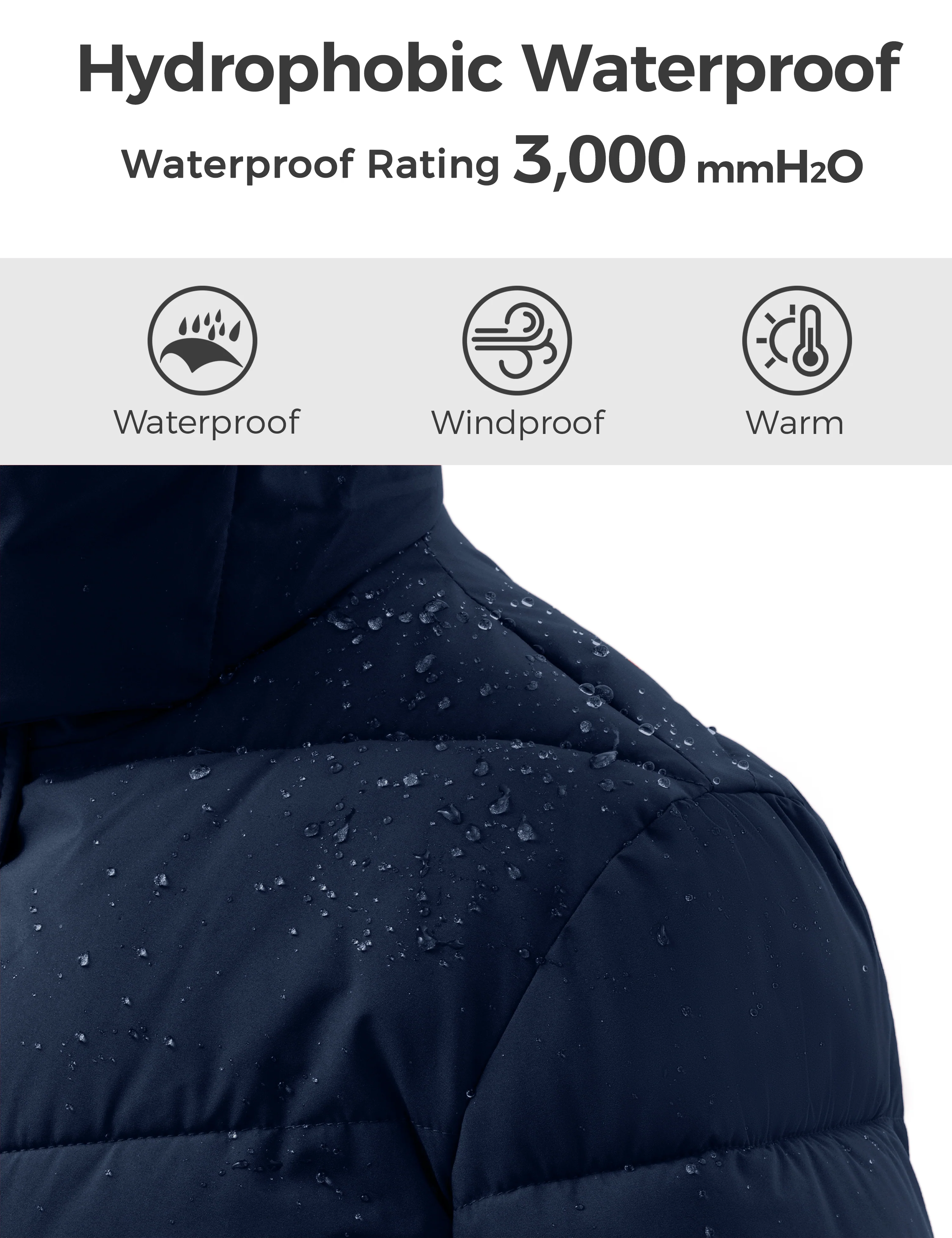 Wantdo Women's Warm Winter Coat Long Puffer Jacket