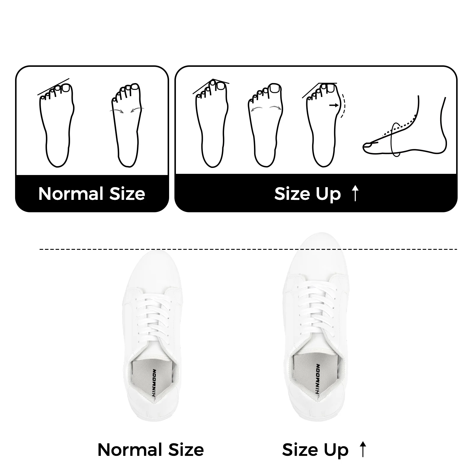 CHIN·MOON Women's Fashion Sneakers PU Non-Slip Walking Tennis Casual Shoes