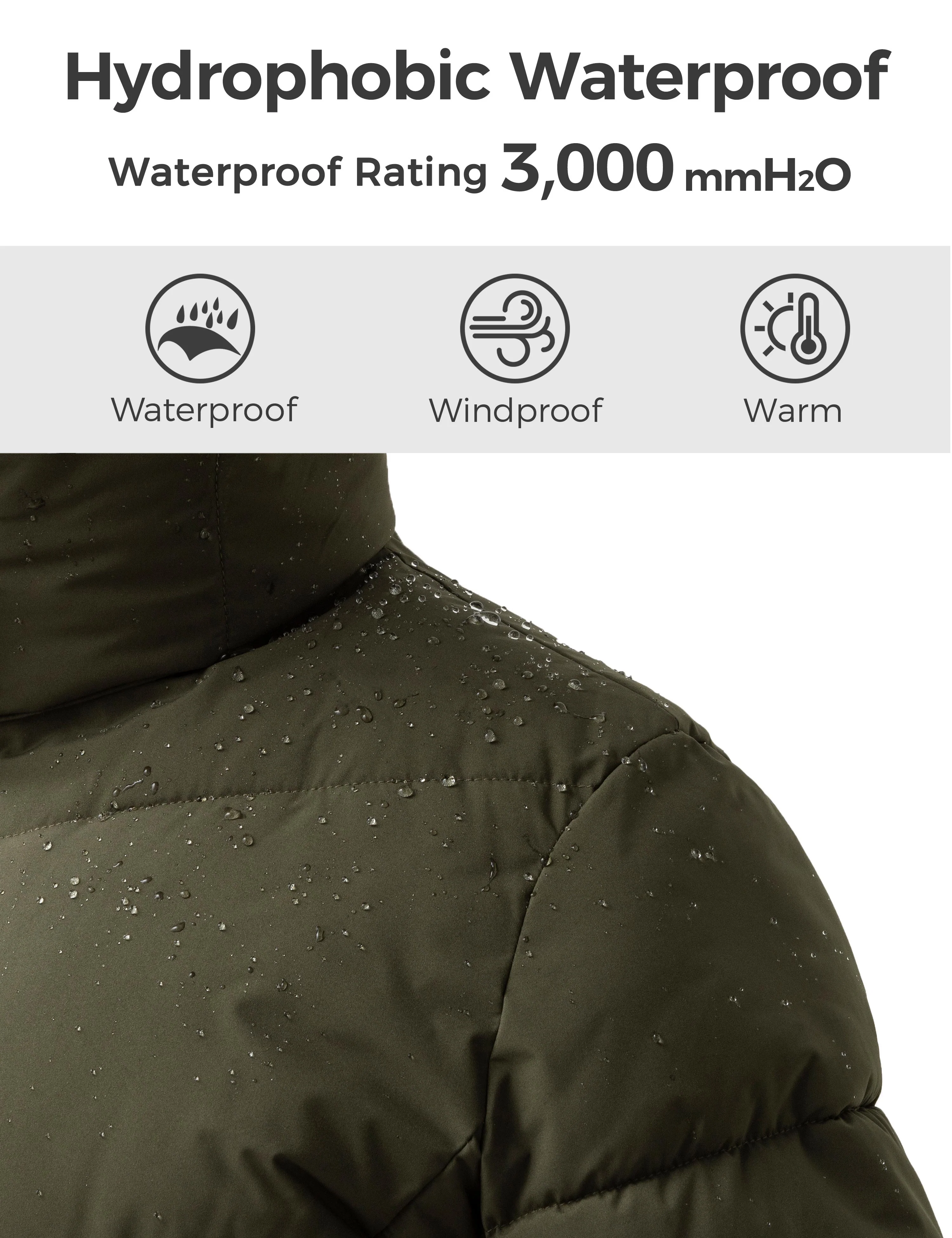 Wantdo Women's Warm Winter Coat Thicken Puffer Jacket