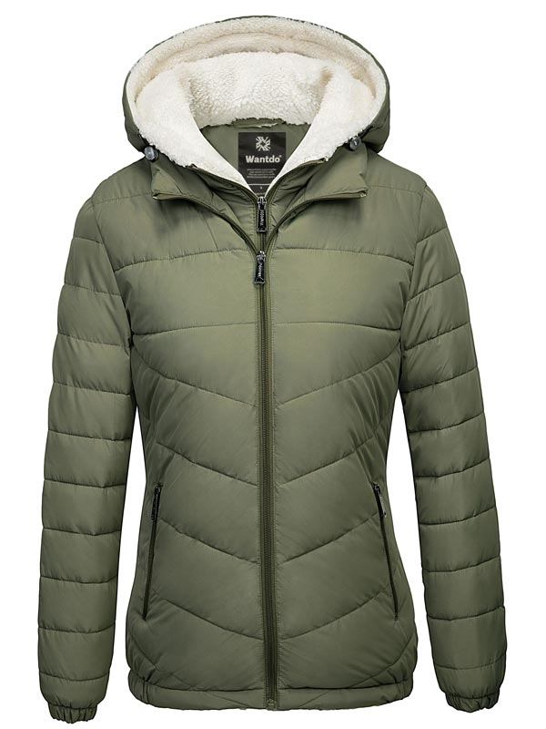 Women's Winter Coats Hooded Windproof Puffer Jacket