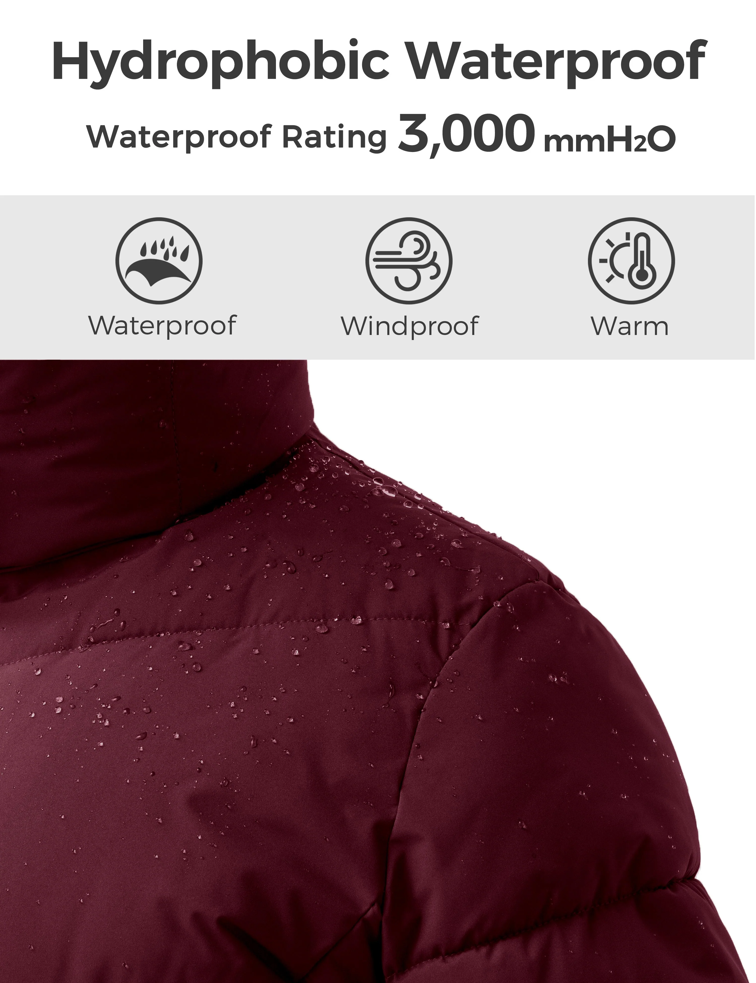 Wantdo Women's Warm Winter Coat Thicken Puffer Jacket