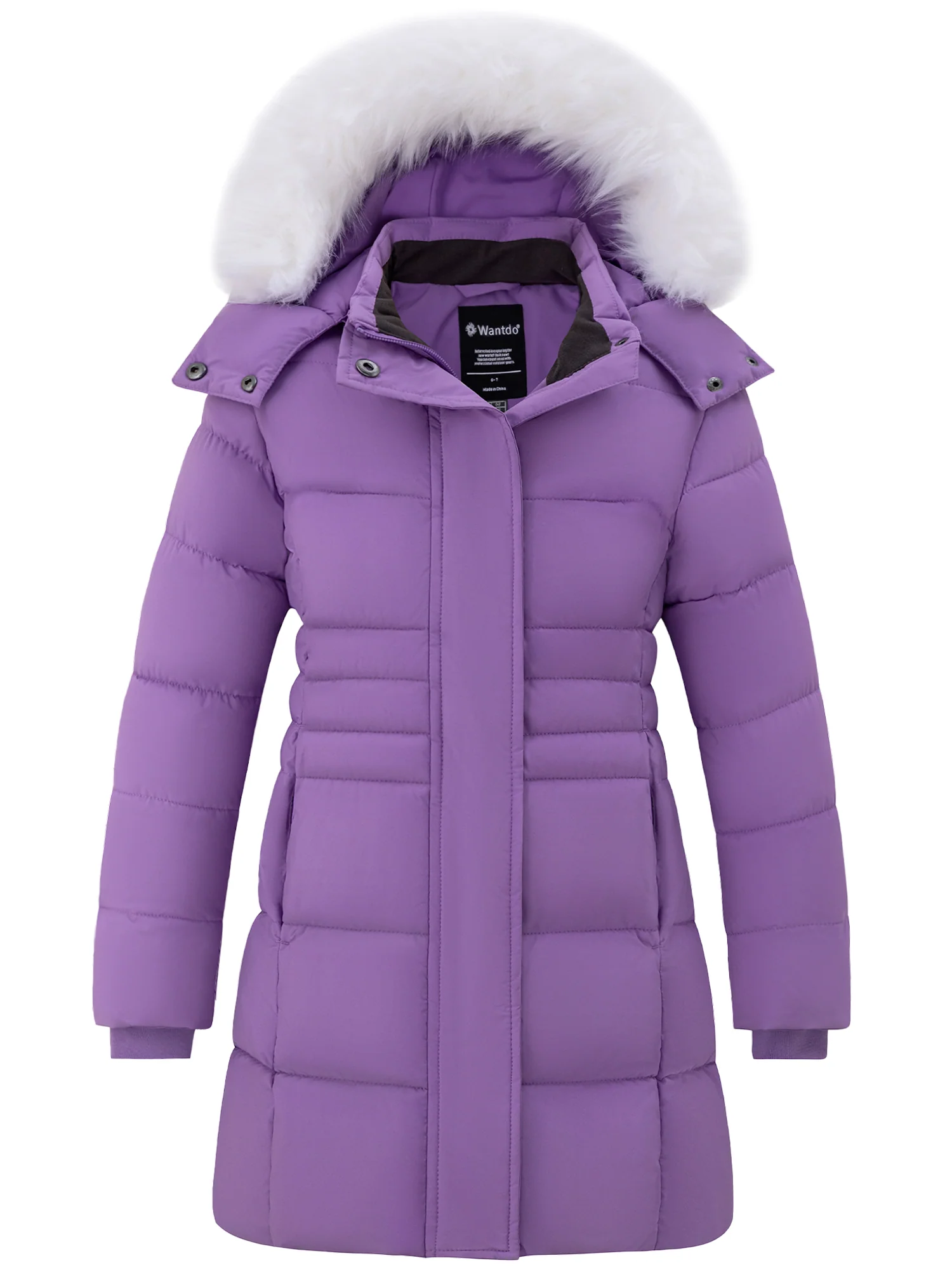 Wantdo Girl's Winter Coat Puffer Jacket Packable Winter Jacket Waterproof Coat