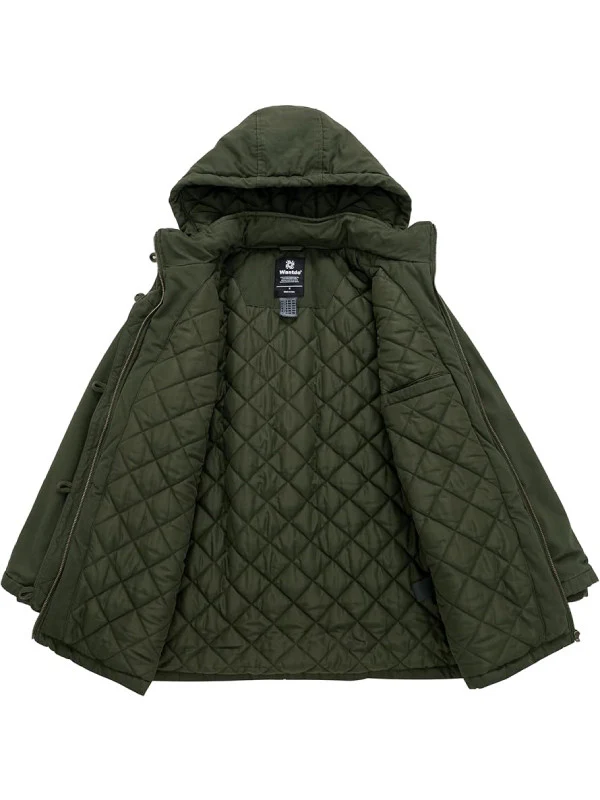 Women's Winter Coat With Detachable Hood Cotton Padded Parka City III