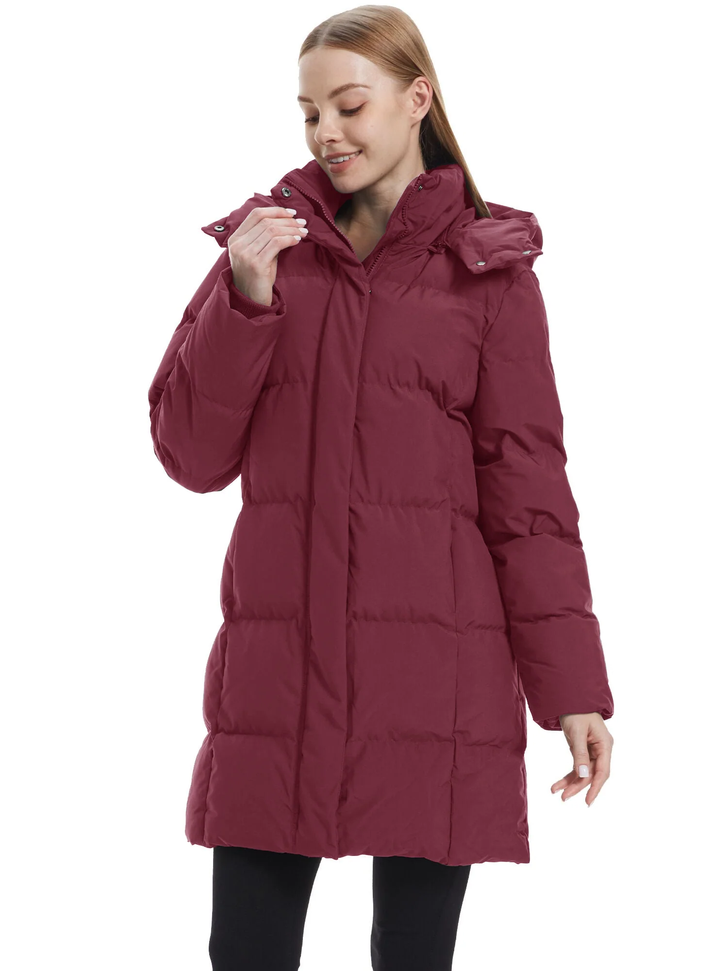 Wantdo Women's Hooded Puffer Jacket Warm Winter Coat Quilted Winter Outerwear