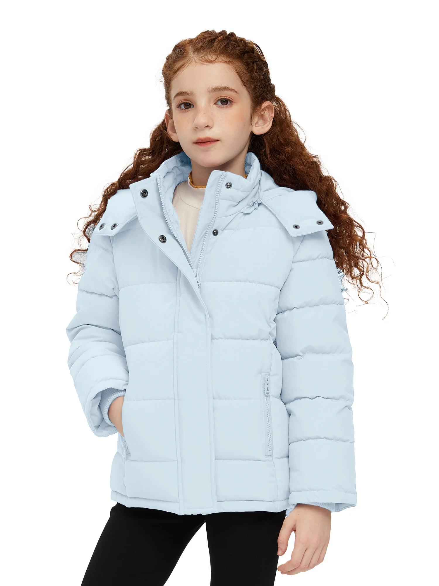 Wantdo Girls' Winter Coat Warm Thicken Winter Jacket Hooded Puffer Jacket